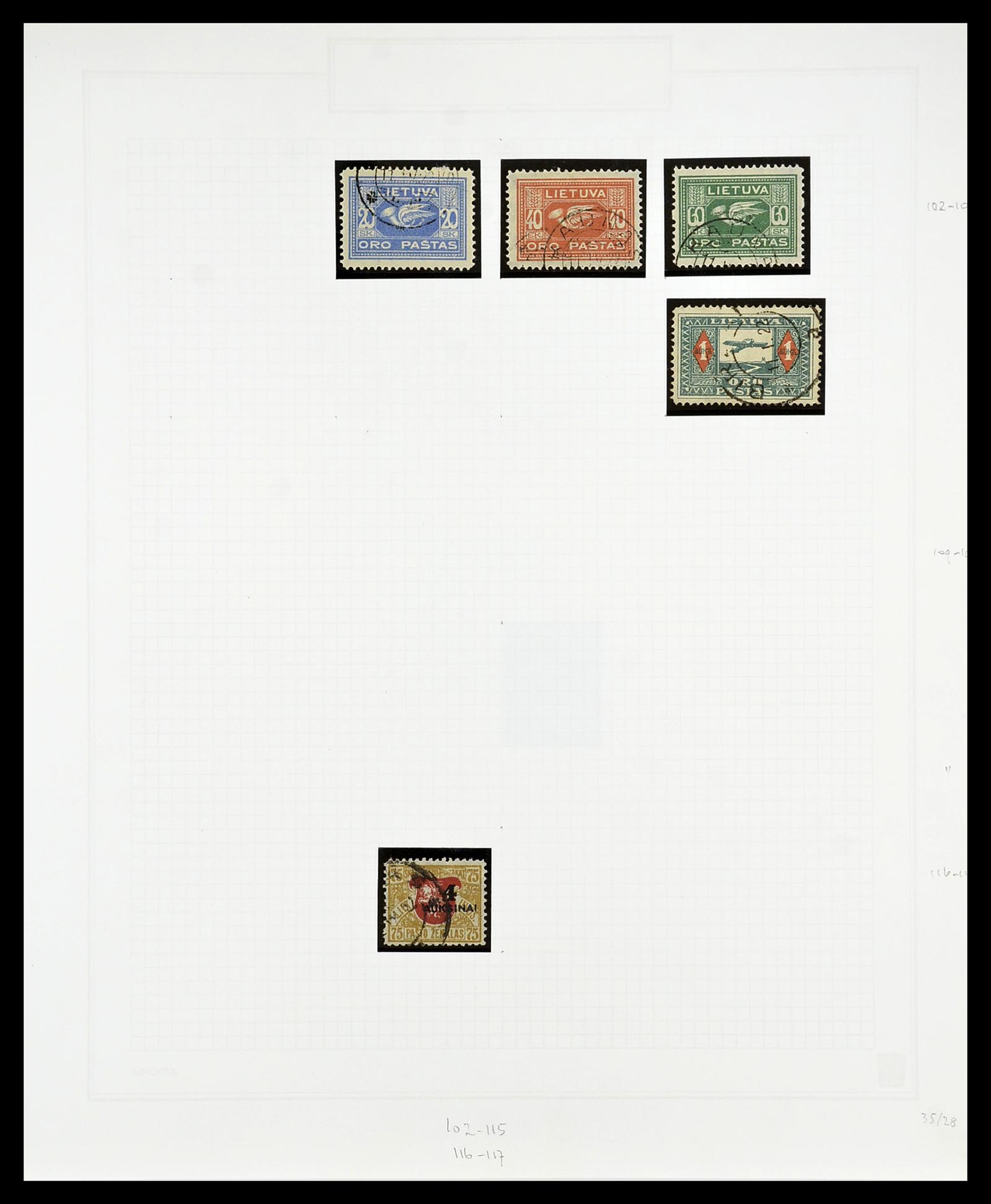 34609 075 - Postzegelverzameling 34609 Baltische Staten 1918-1990.