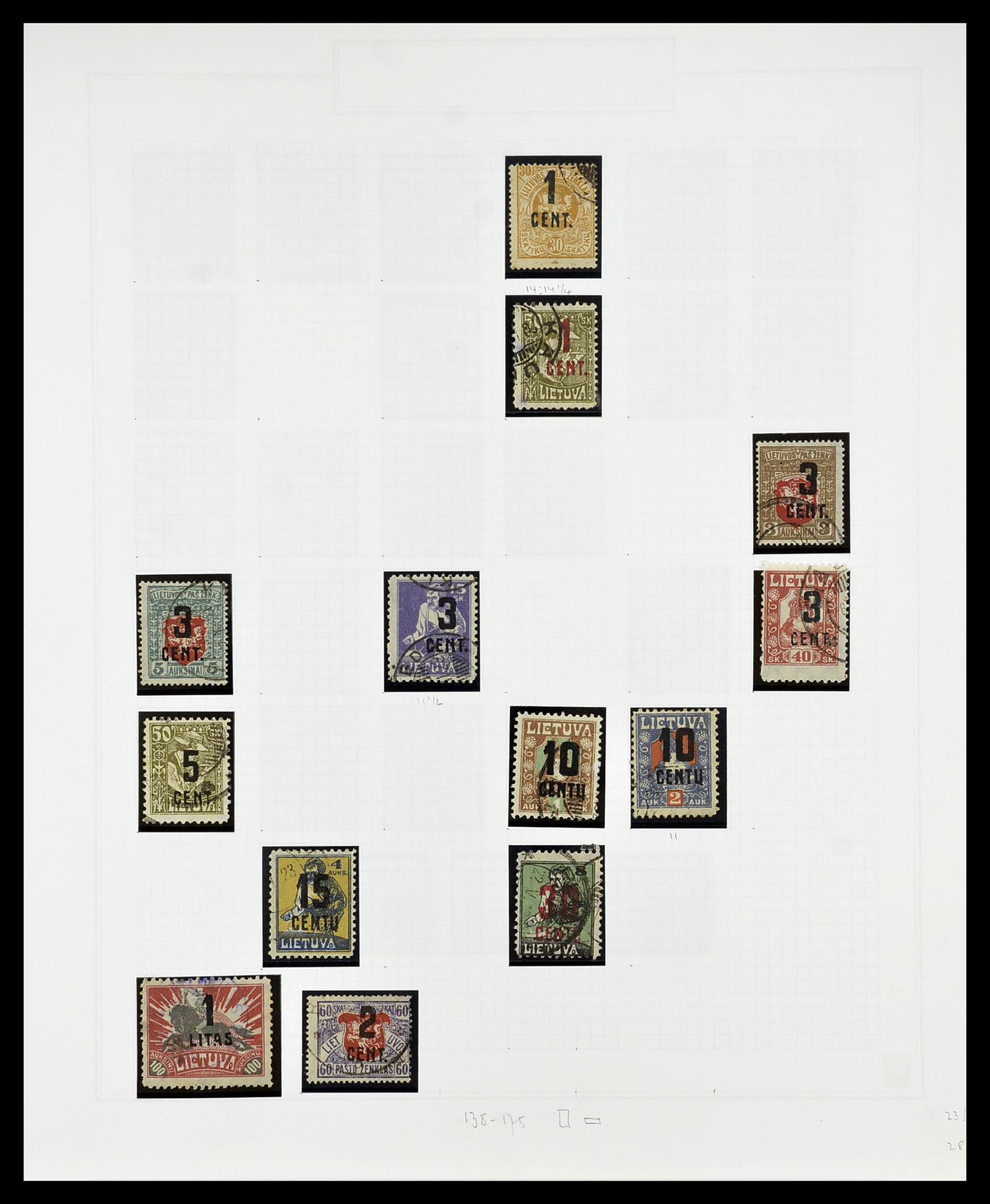 34609 079 - Postzegelverzameling 34609 Baltische Staten 1918-1990.