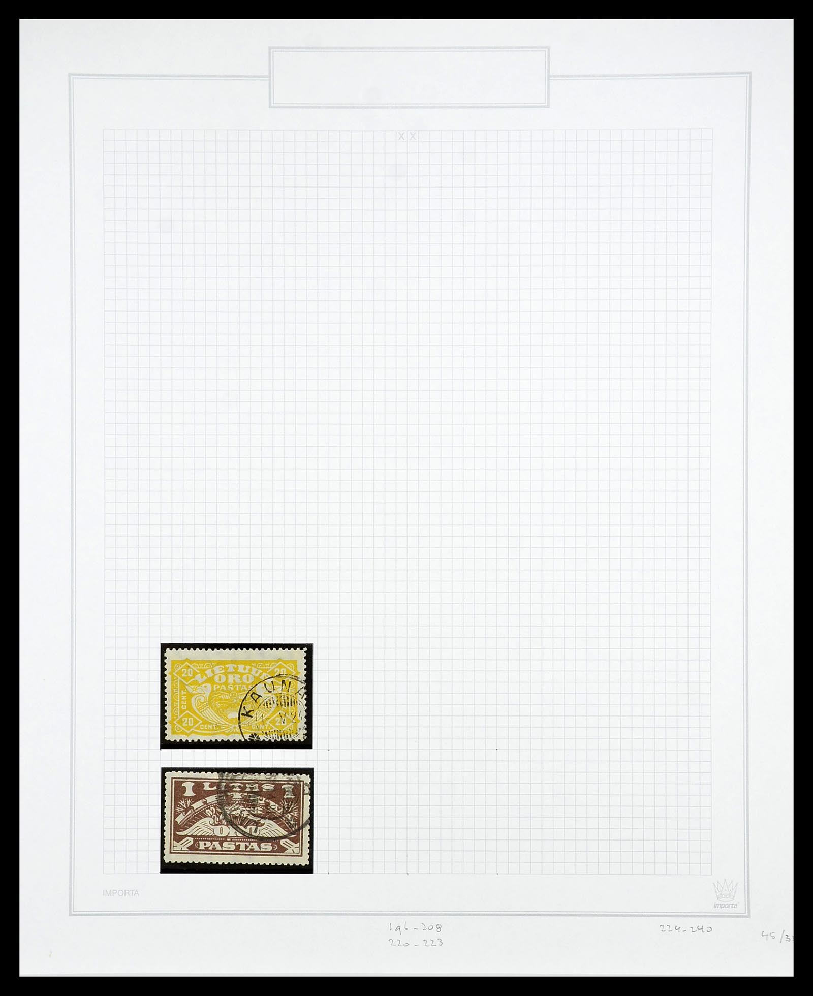 34609 081 - Postzegelverzameling 34609 Baltische Staten 1918-1990.