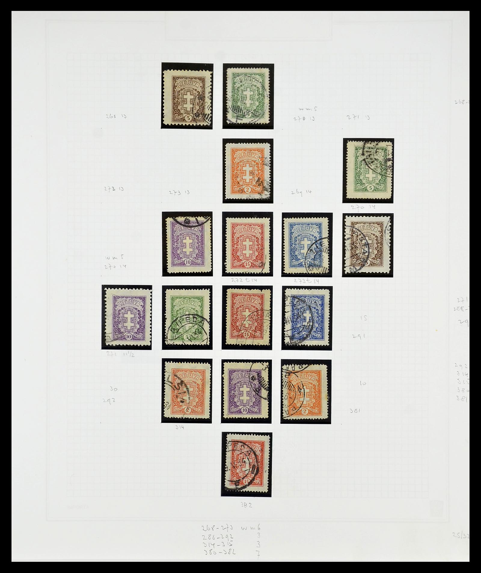34609 084 - Postzegelverzameling 34609 Baltische Staten 1918-1990.