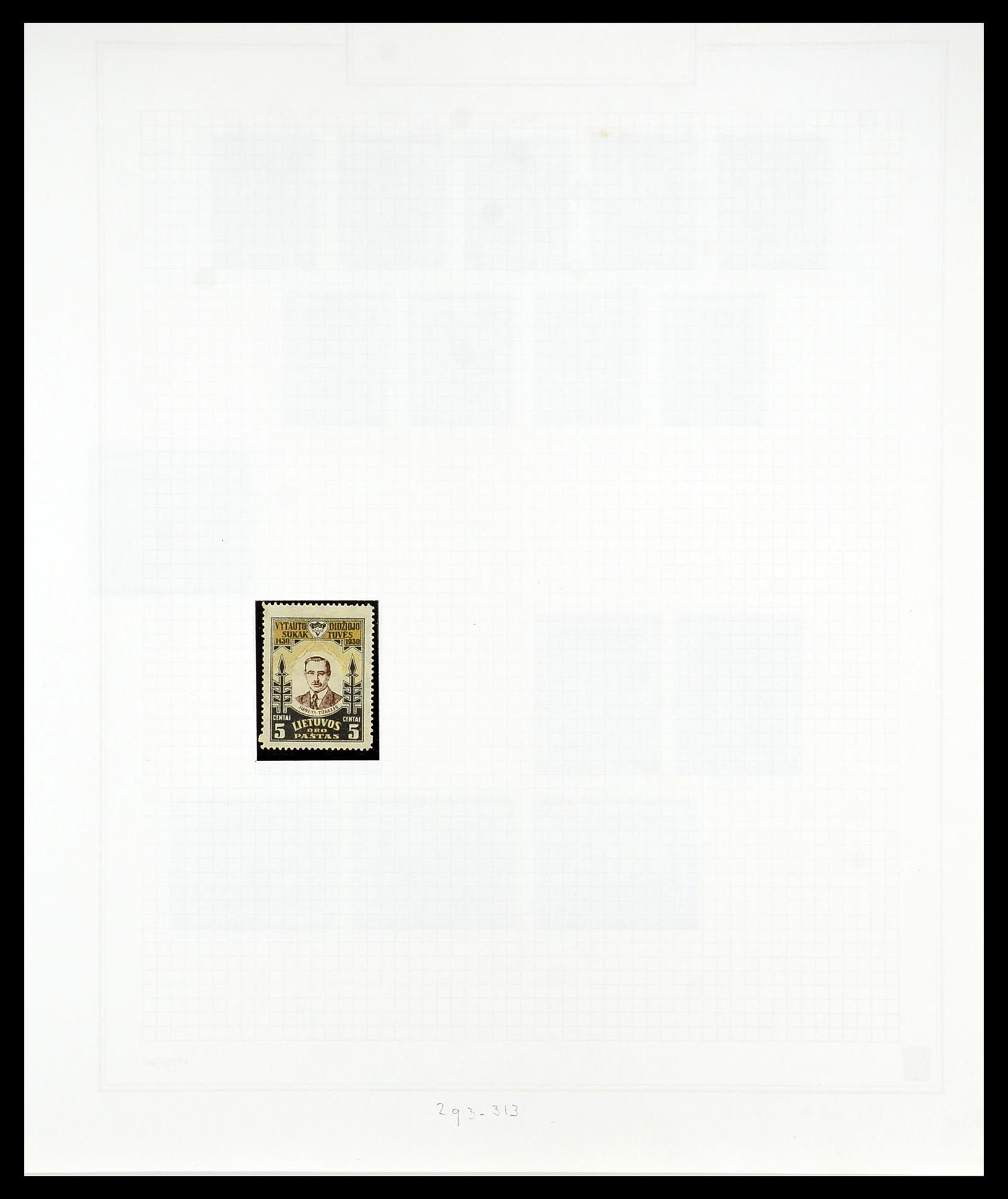 34609 085 - Postzegelverzameling 34609 Baltische Staten 1918-1990.