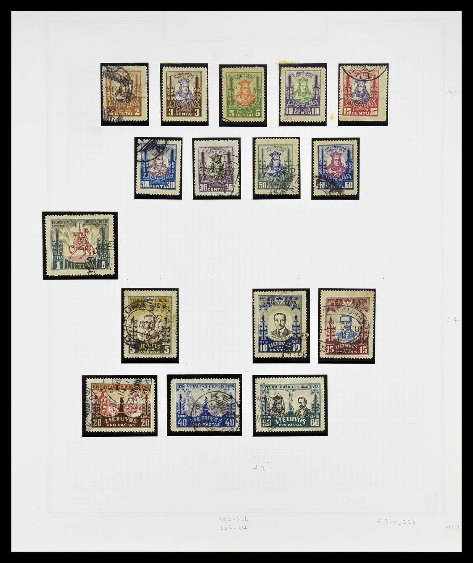 34609 086 - Postzegelverzameling 34609 Baltische Staten 1918-1990.