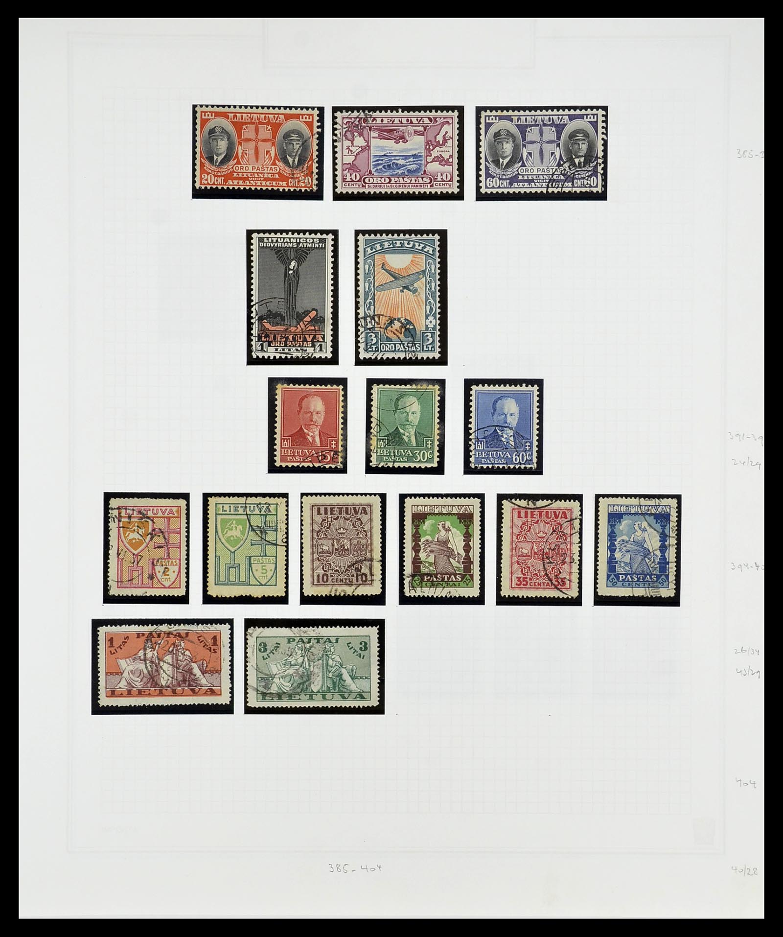 34609 096 - Postzegelverzameling 34609 Baltische Staten 1918-1990.