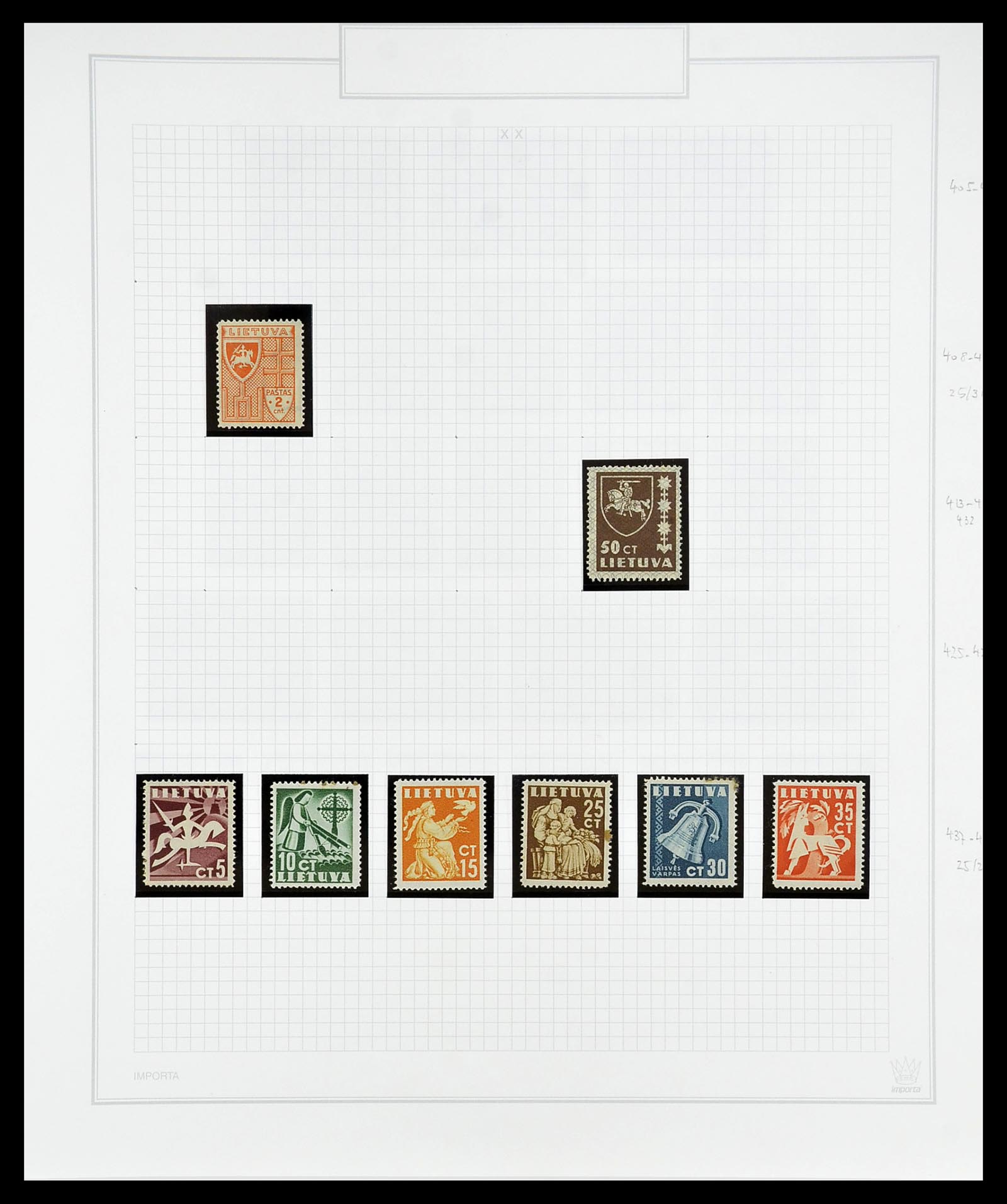 34609 097 - Postzegelverzameling 34609 Baltische Staten 1918-1990.