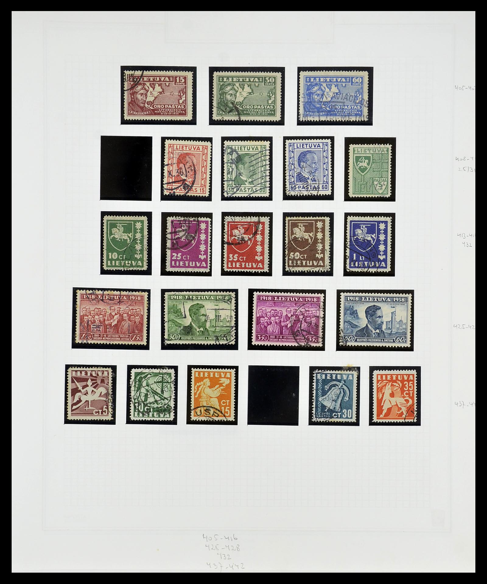 34609 098 - Postzegelverzameling 34609 Baltische Staten 1918-1990.