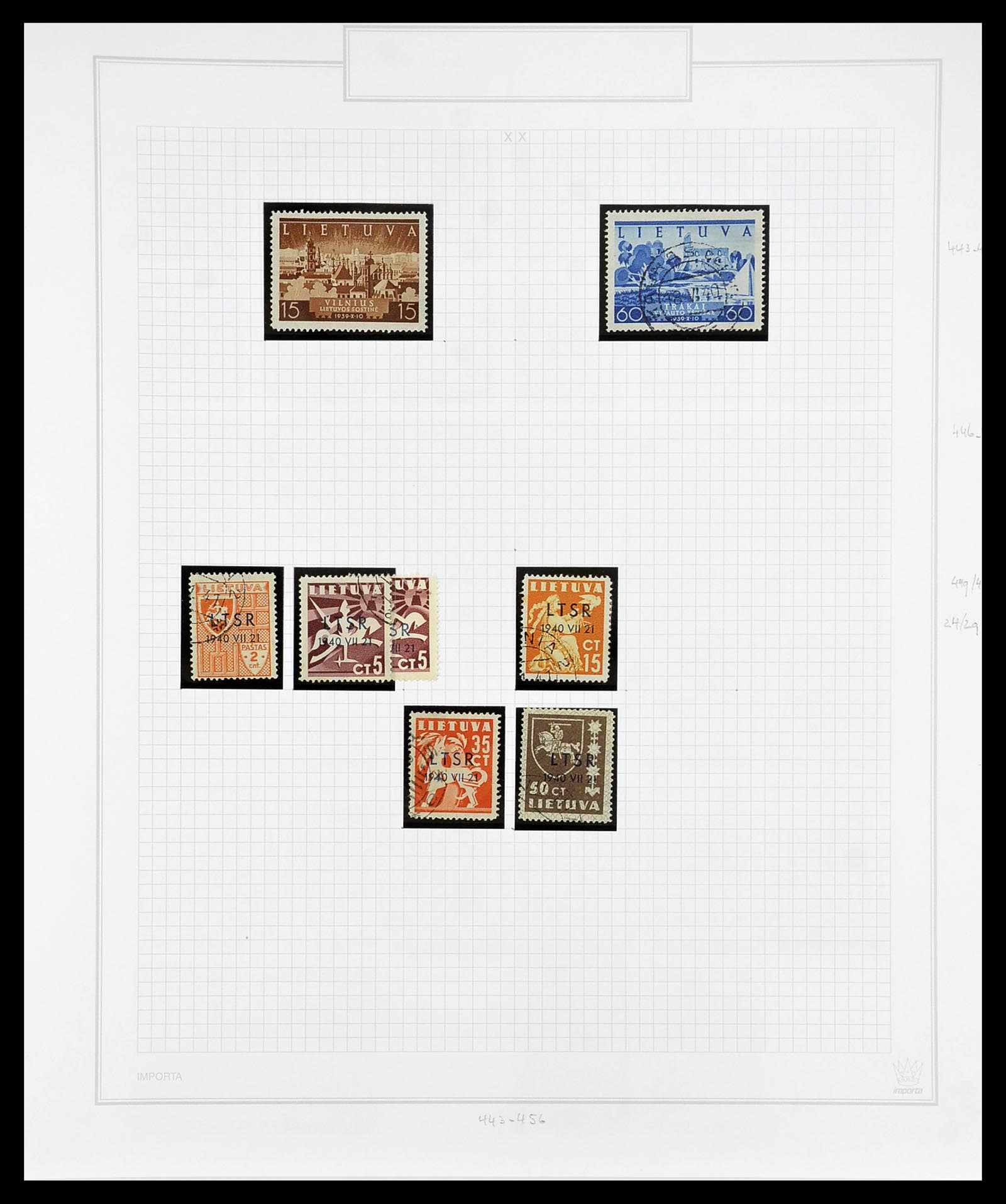 34609 100 - Postzegelverzameling 34609 Baltische Staten 1918-1990.