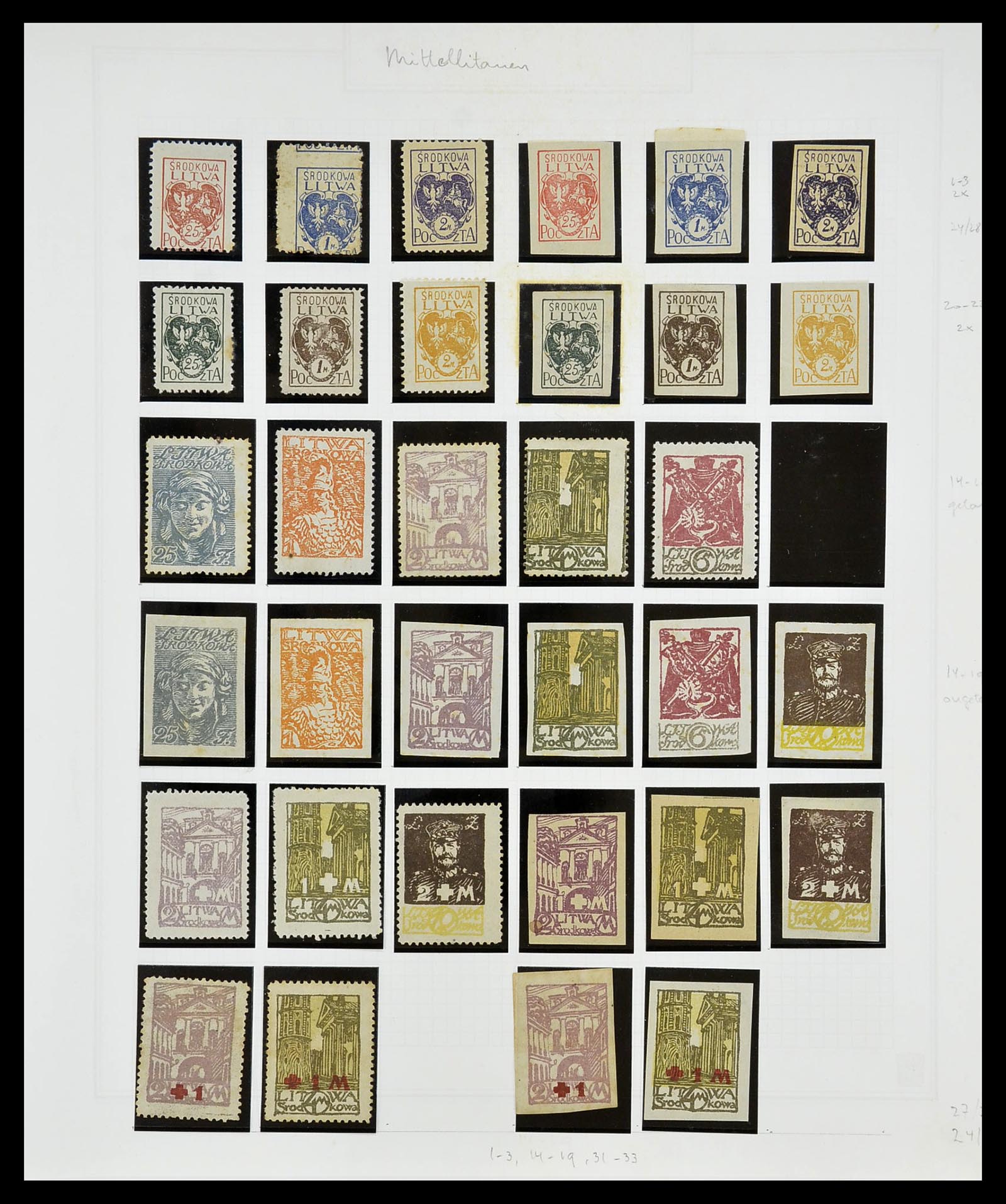 34609 101 - Postzegelverzameling 34609 Baltische Staten 1918-1990.