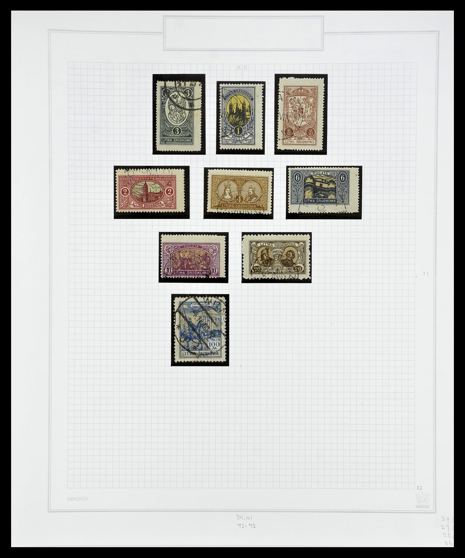 34609 104 - Postzegelverzameling 34609 Baltische Staten 1918-1990.