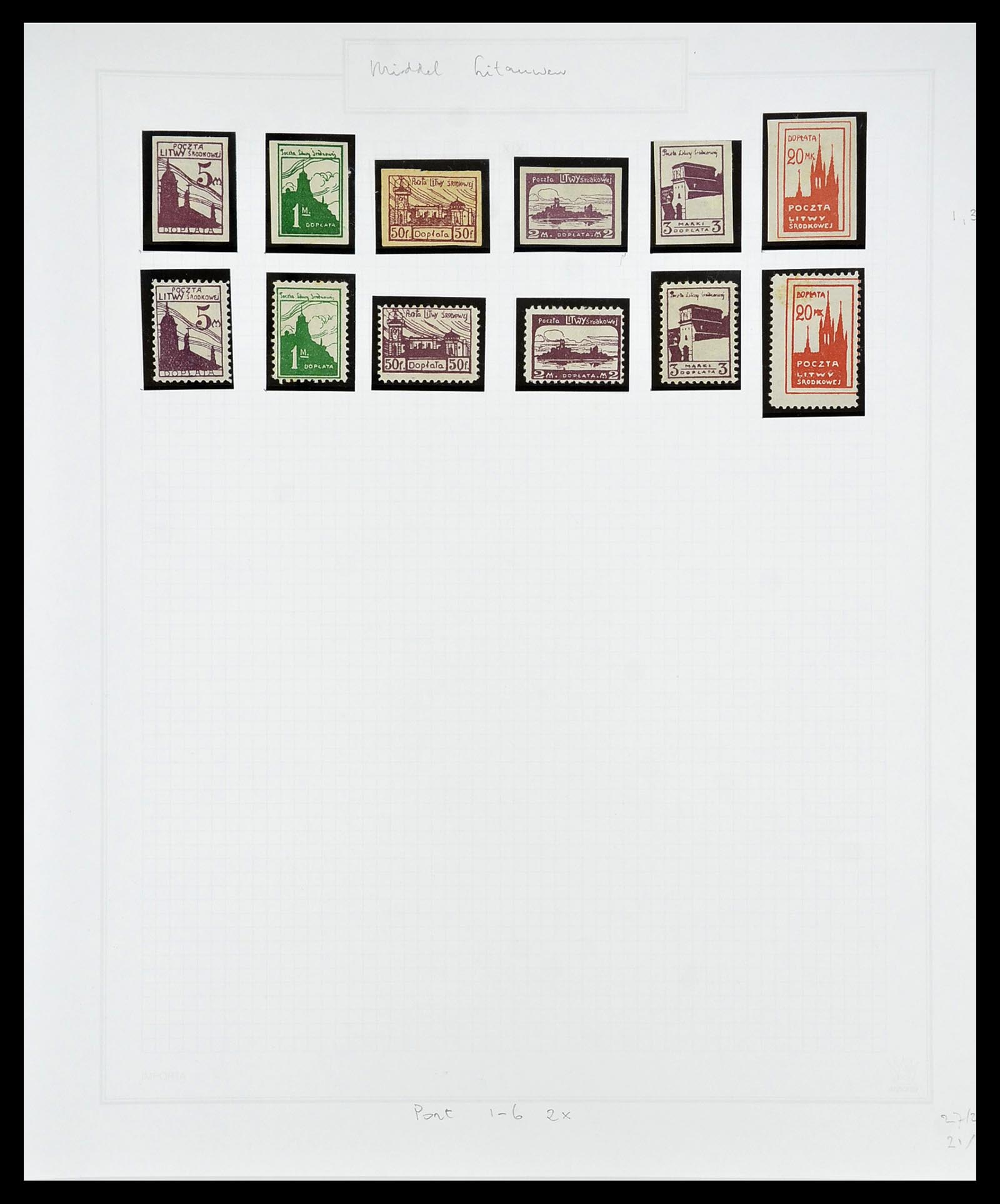 34609 105 - Postzegelverzameling 34609 Baltische Staten 1918-1990.