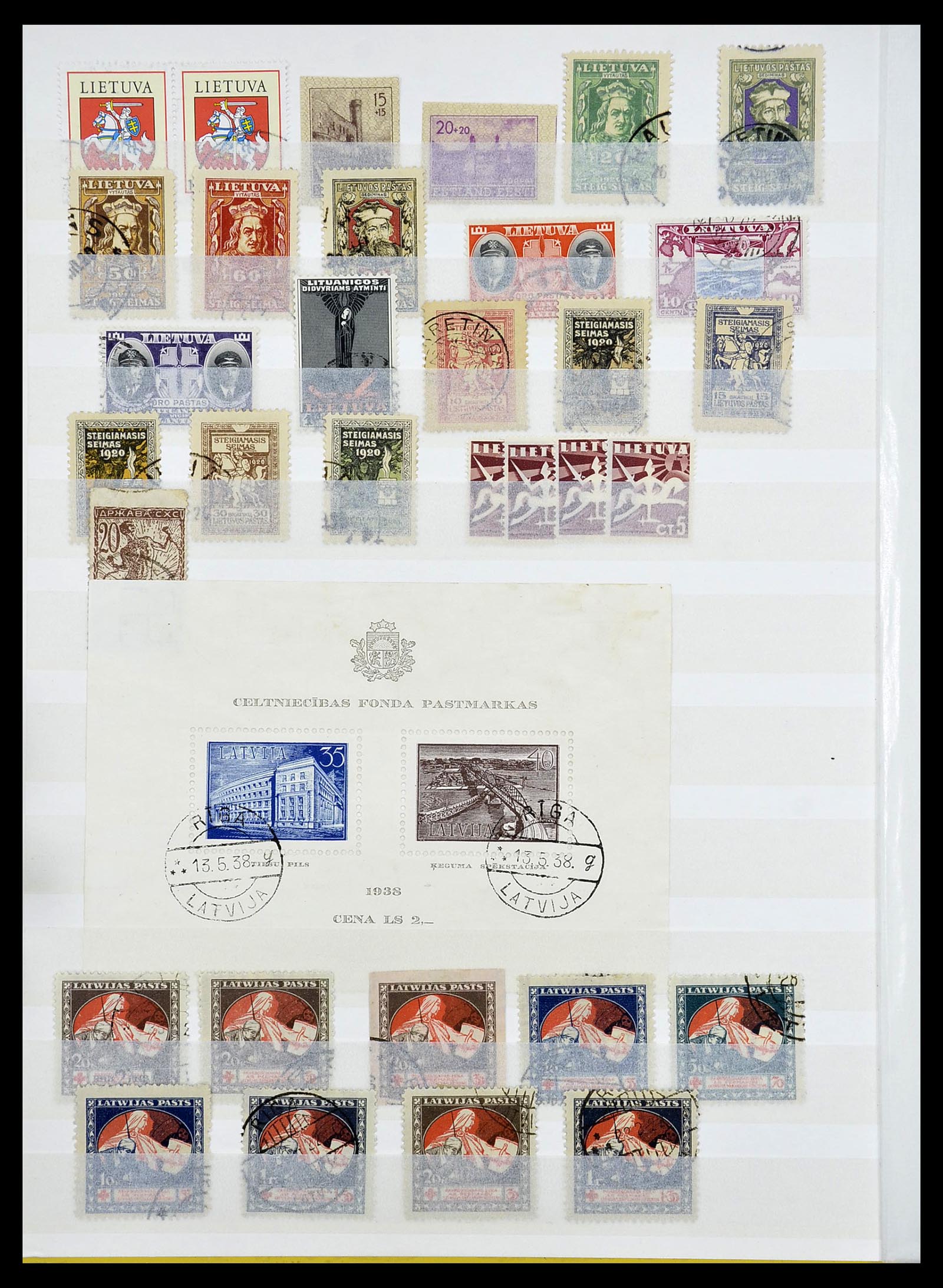34609 109 - Postzegelverzameling 34609 Baltische Staten 1918-1990.