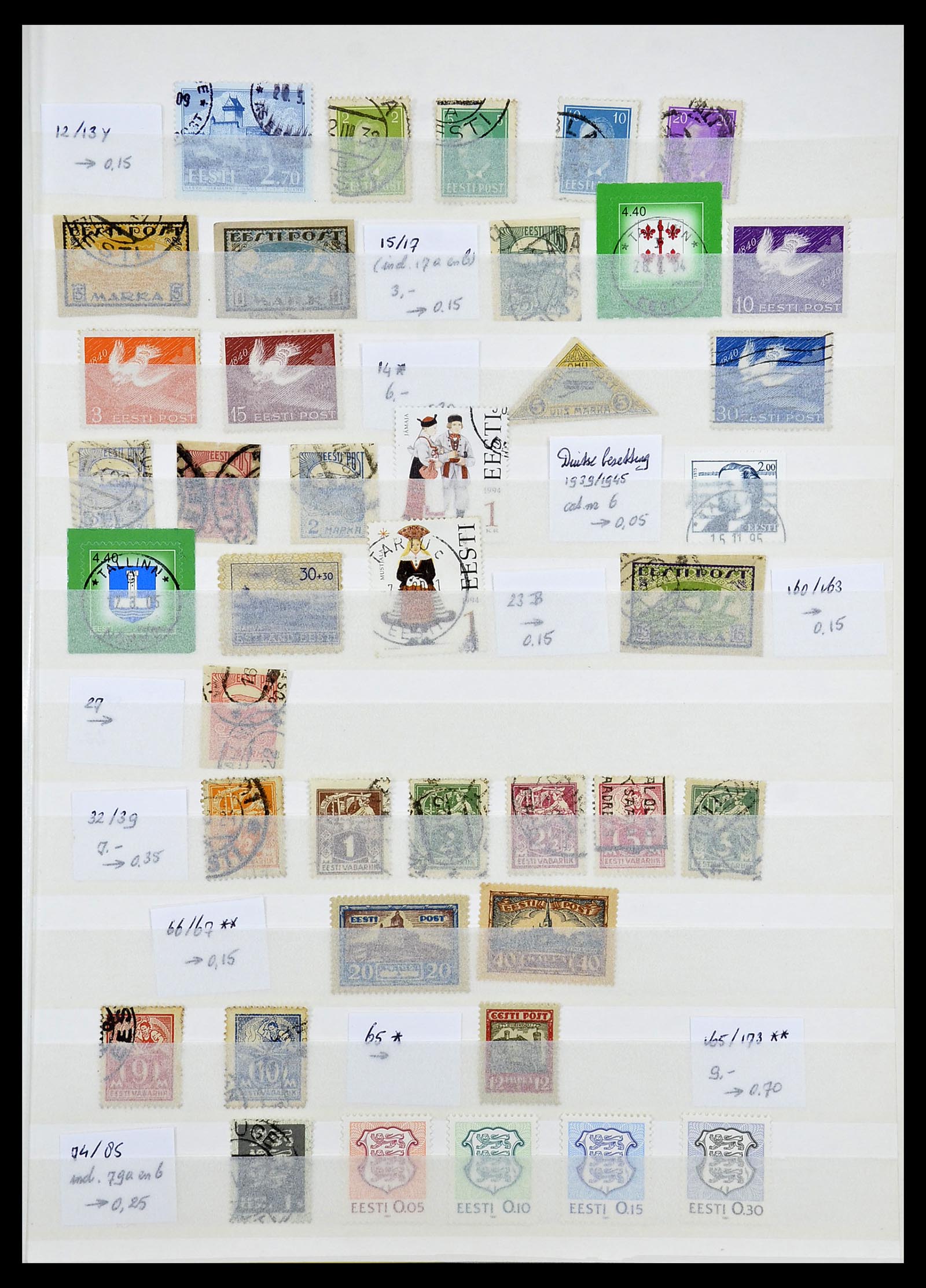 34609 115 - Postzegelverzameling 34609 Baltische Staten 1918-1990.