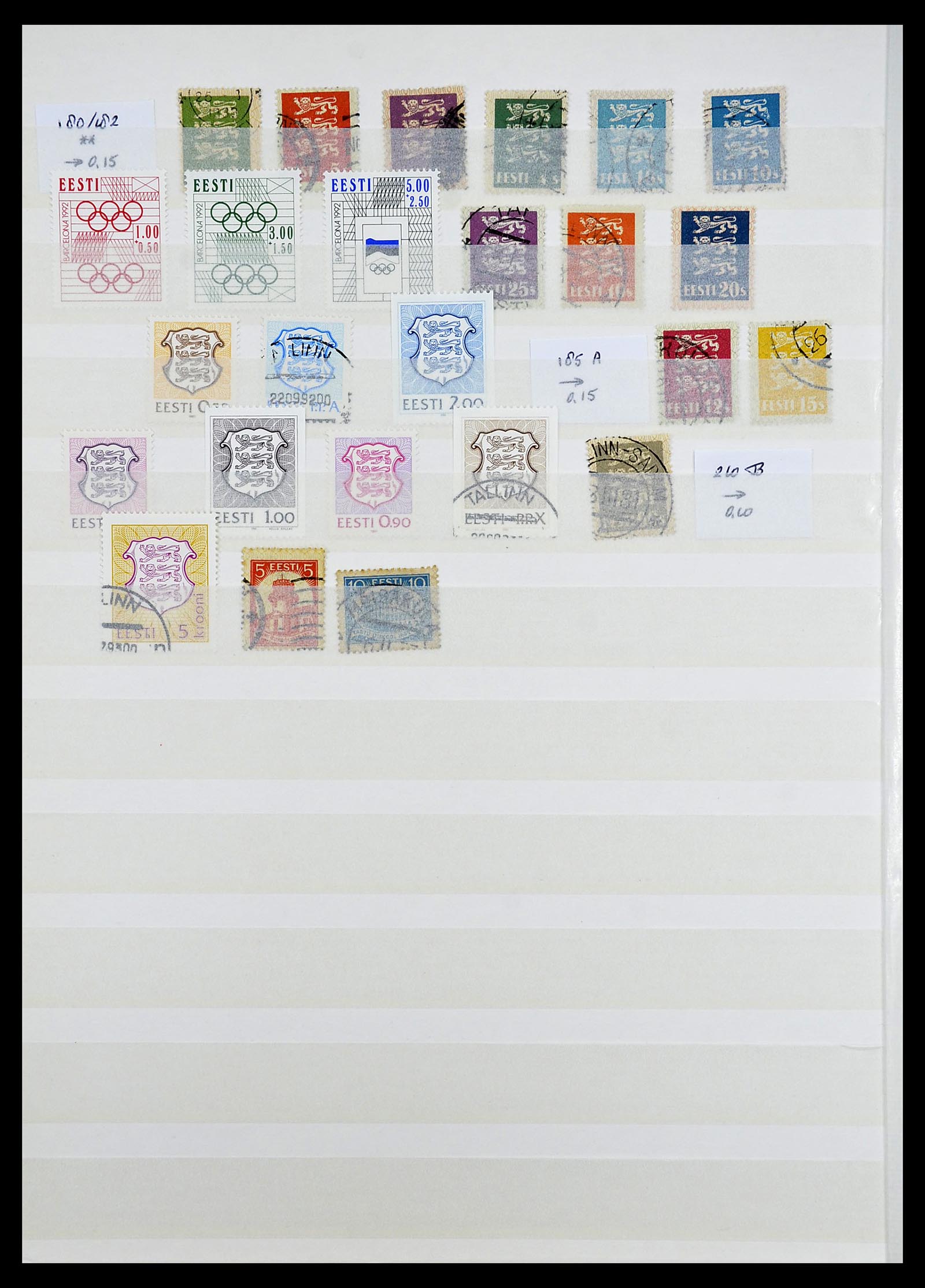 34609 116 - Postzegelverzameling 34609 Baltische Staten 1918-1990.