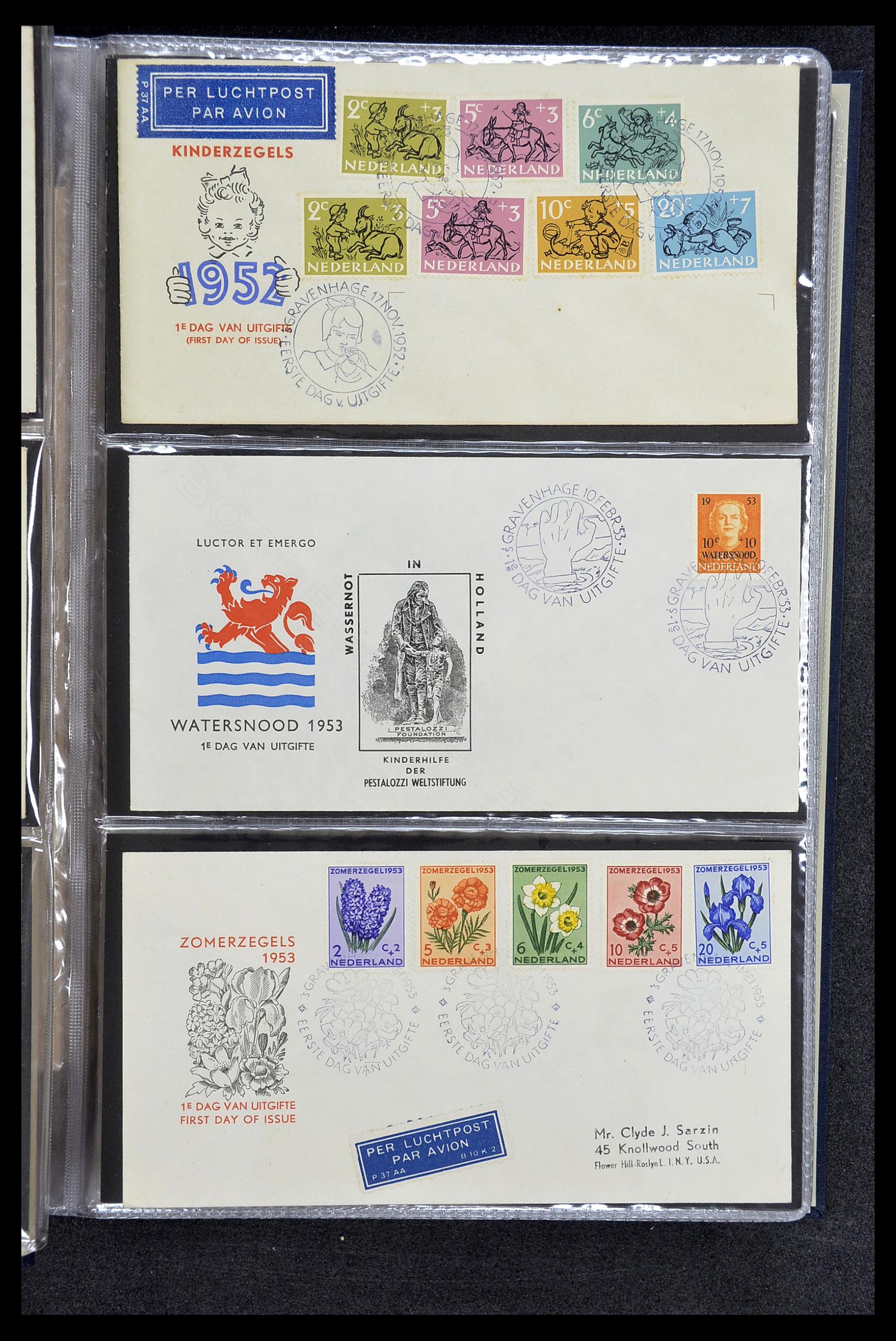 34610 005 - Stamp Collection 34610 Netherlands FDC's 1950-1977.