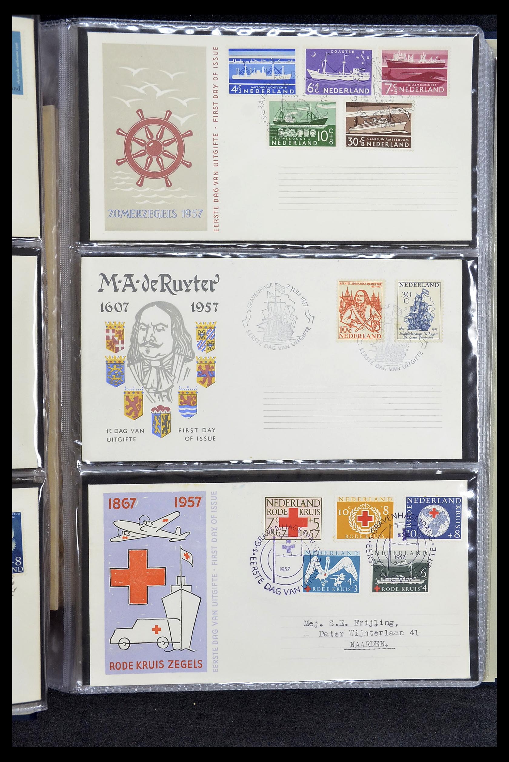 34610 011 - Stamp Collection 34610 Netherlands FDC's 1950-1977.