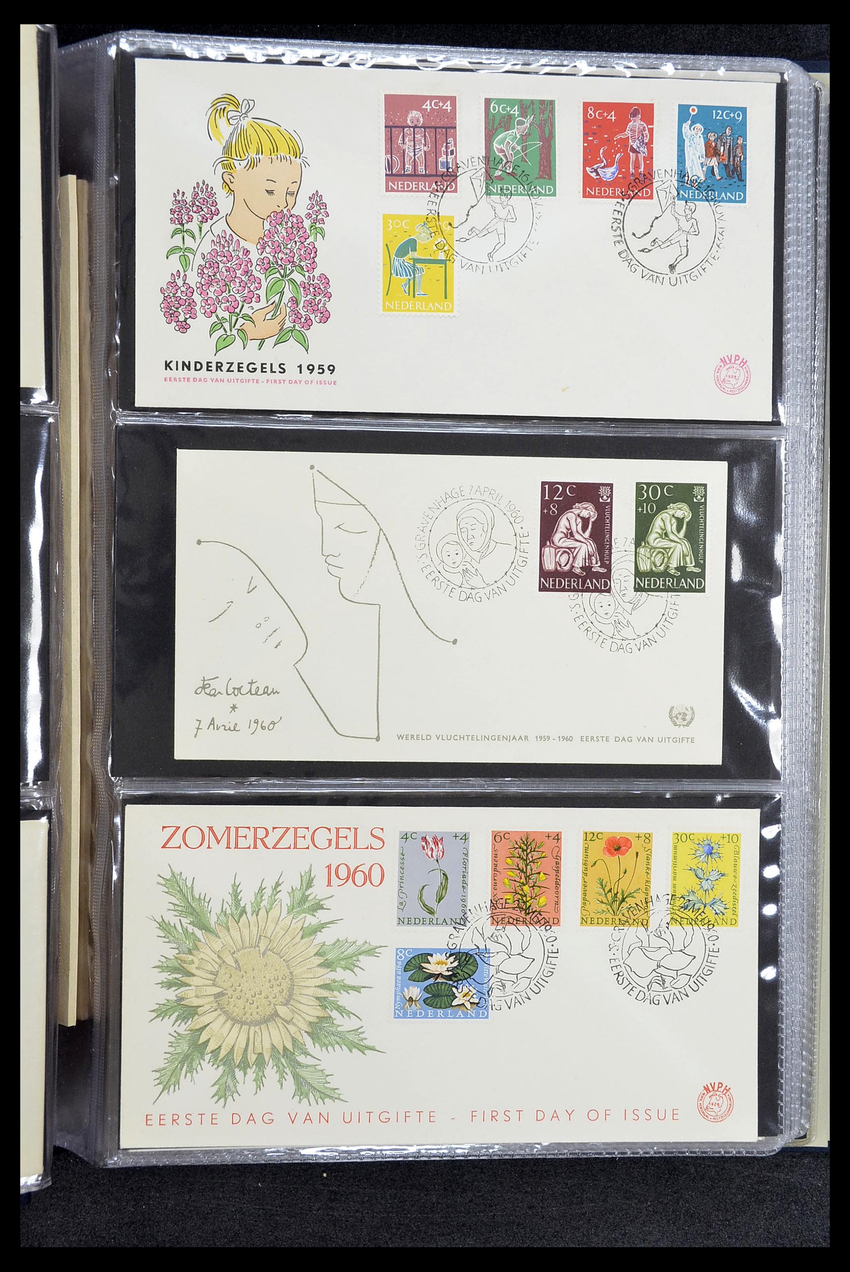 34610 015 - Stamp Collection 34610 Netherlands FDC's 1950-1977.