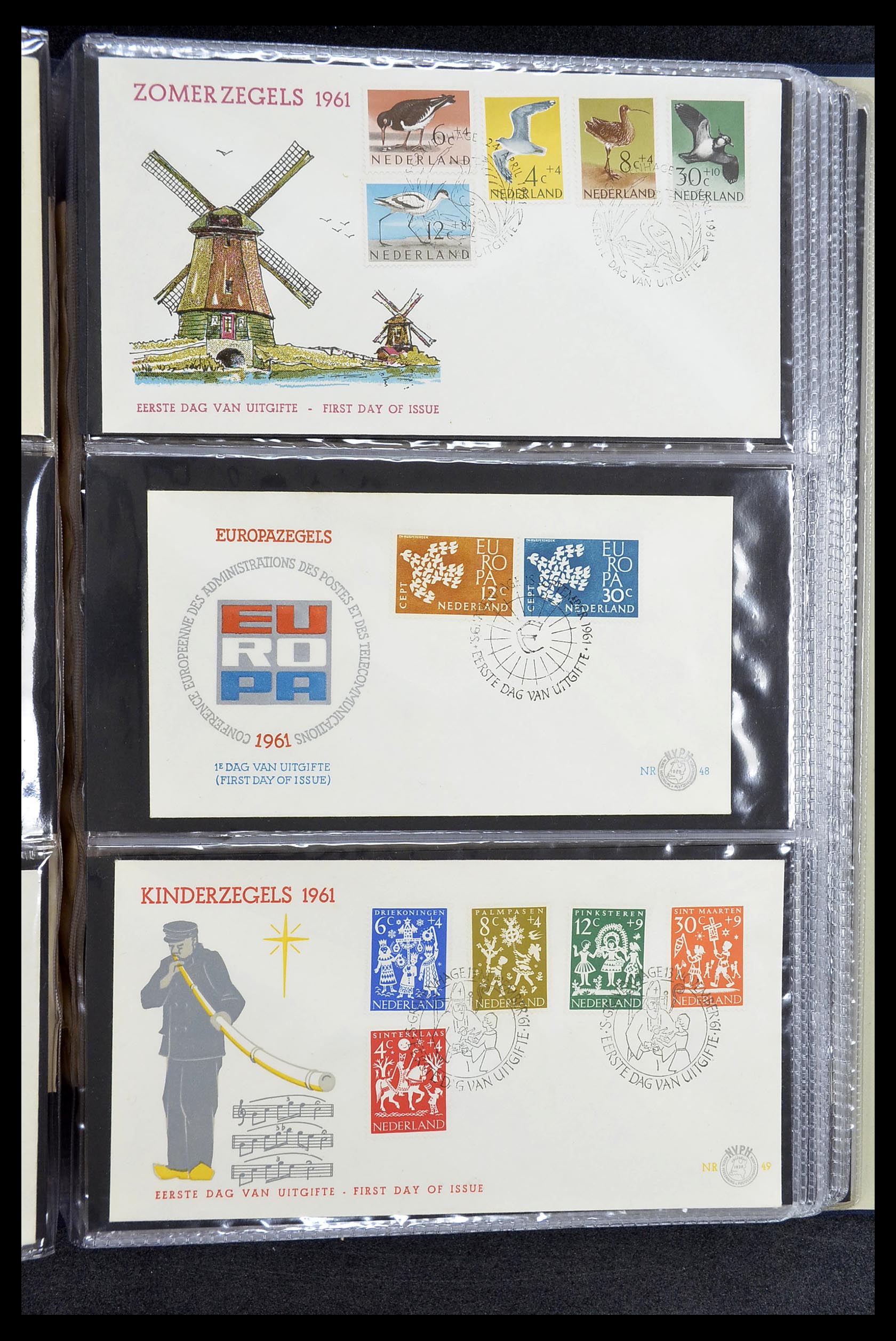 34610 017 - Stamp Collection 34610 Netherlands FDC's 1950-1977.