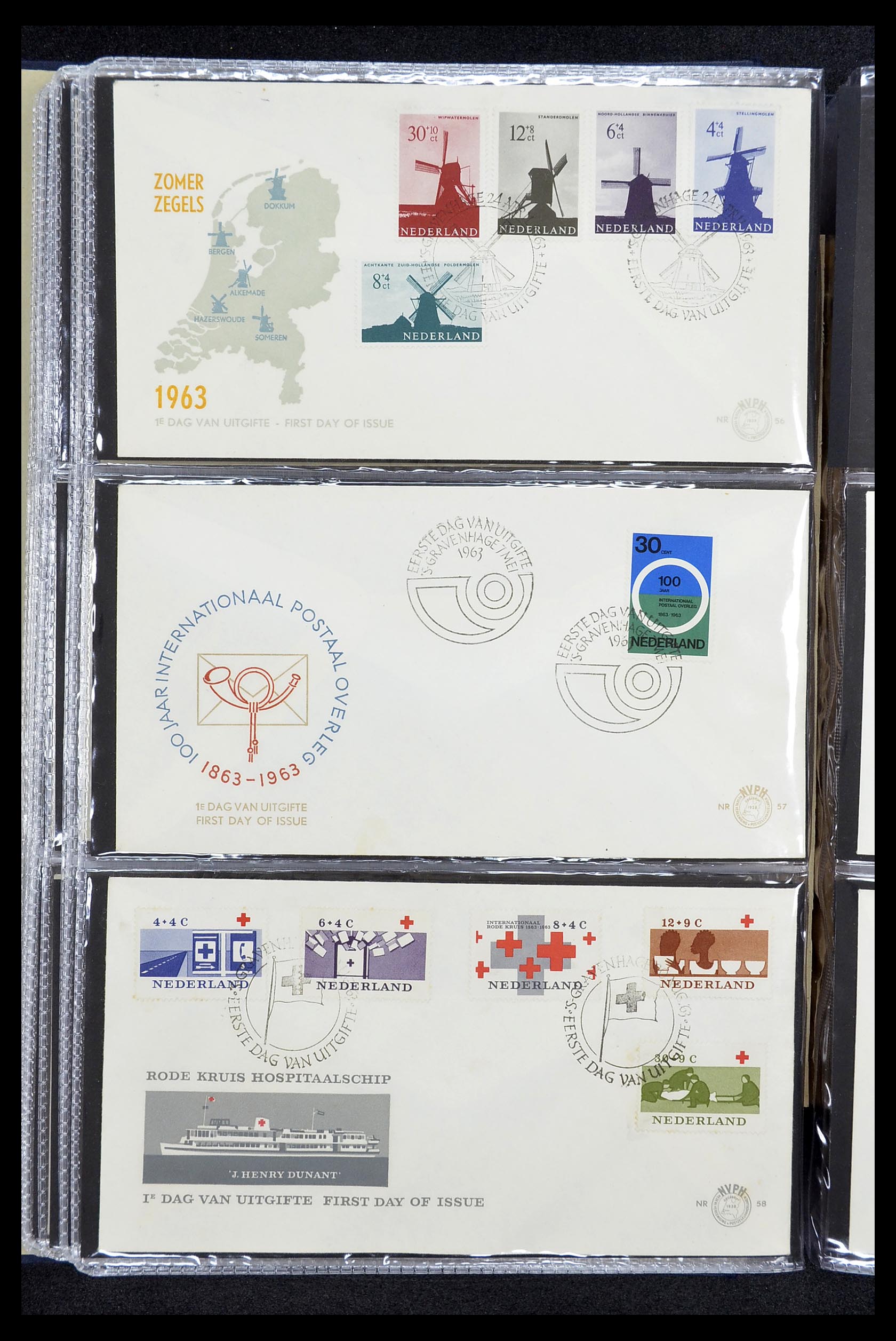 34610 020 - Stamp Collection 34610 Netherlands FDC's 1950-1977.