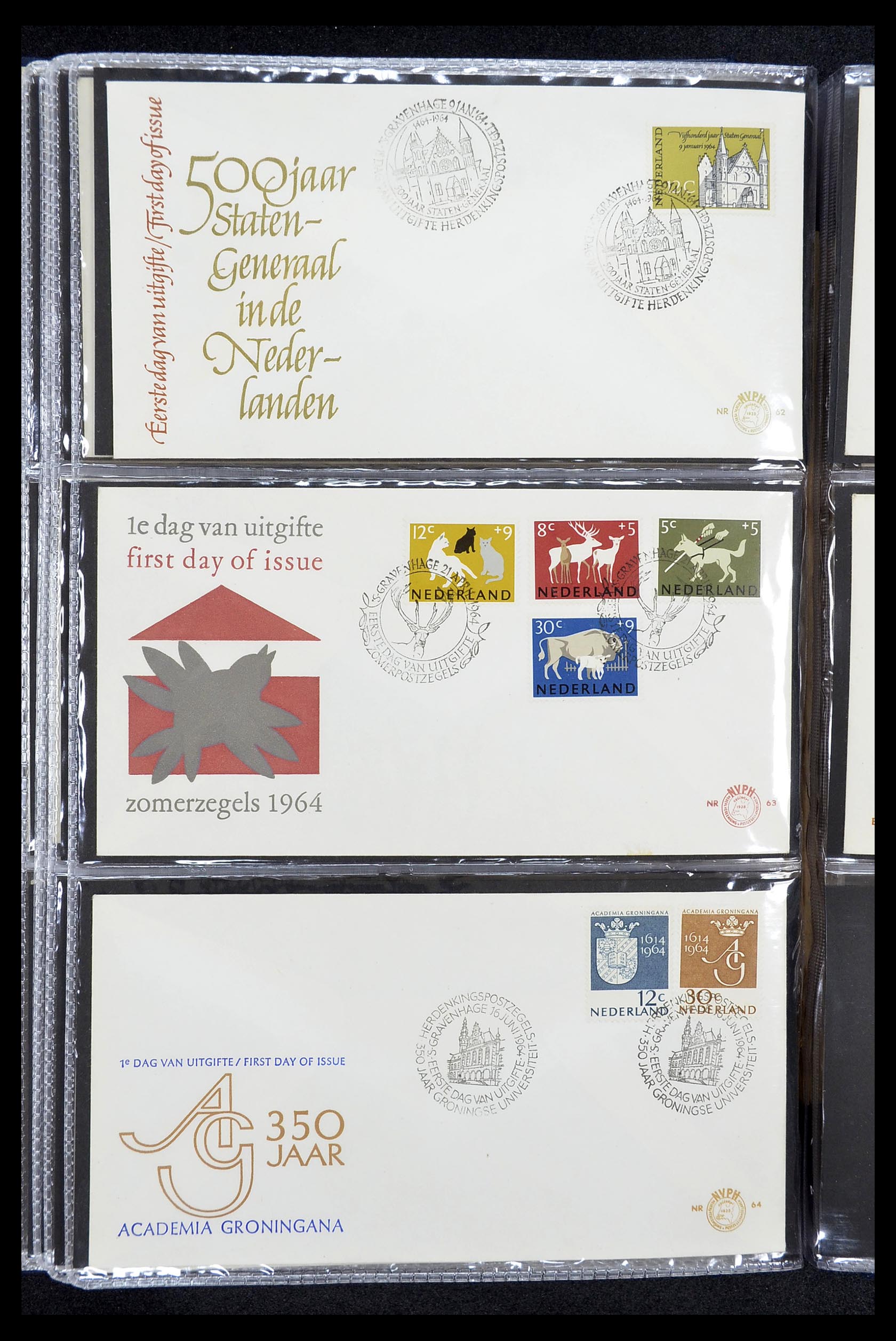34610 022 - Stamp Collection 34610 Netherlands FDC's 1950-1977.