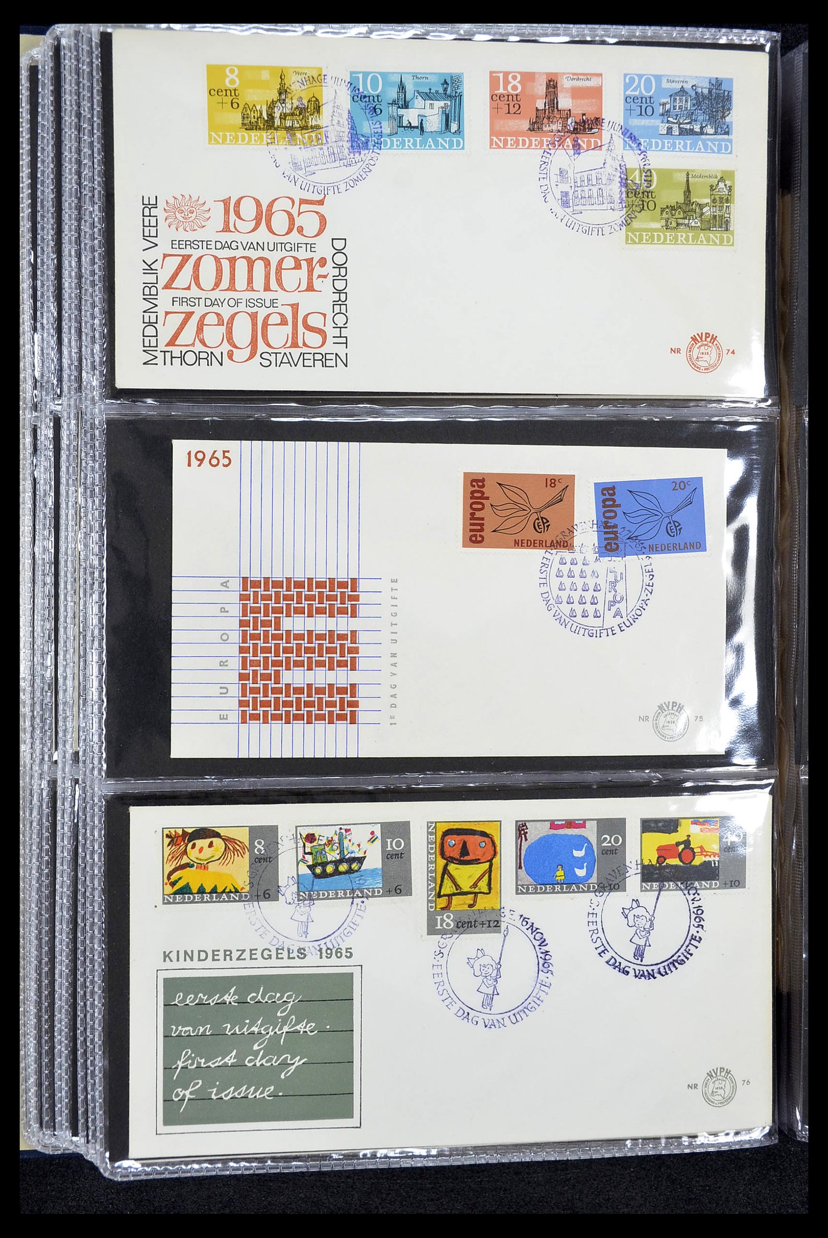 34610 026 - Stamp Collection 34610 Netherlands FDC's 1950-1977.