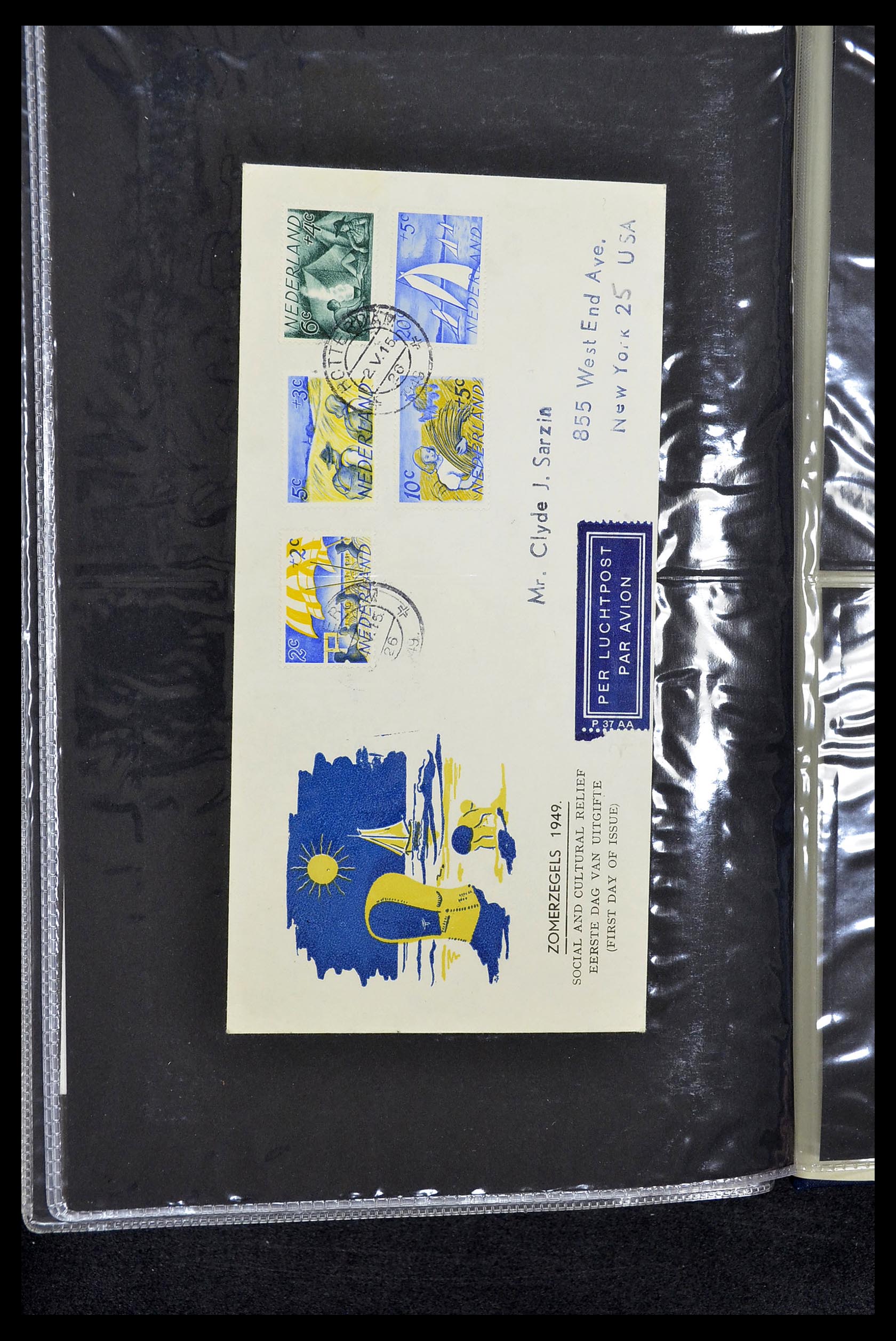 34610 045 - Stamp Collection 34610 Netherlands FDC's 1950-1977.