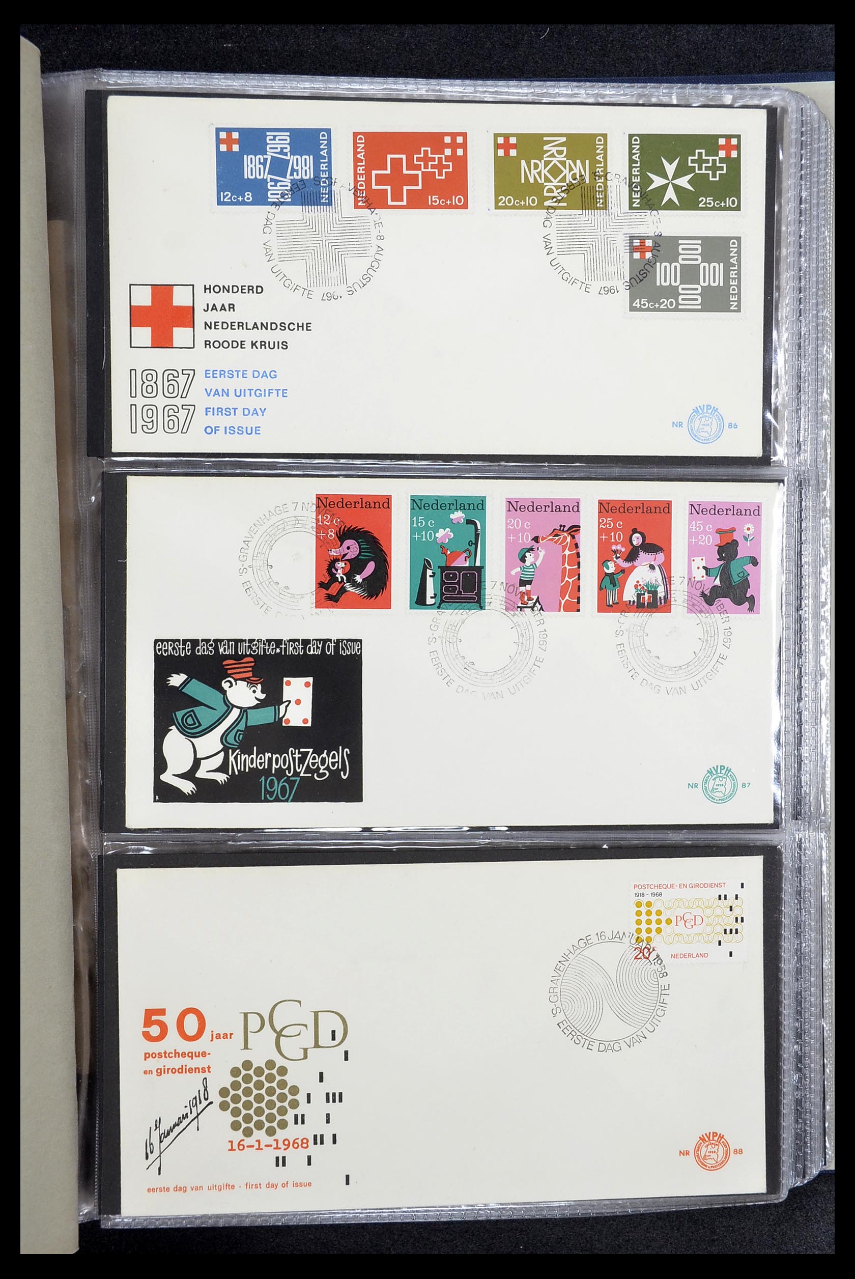 34610 048 - Stamp Collection 34610 Netherlands FDC's 1950-1977.