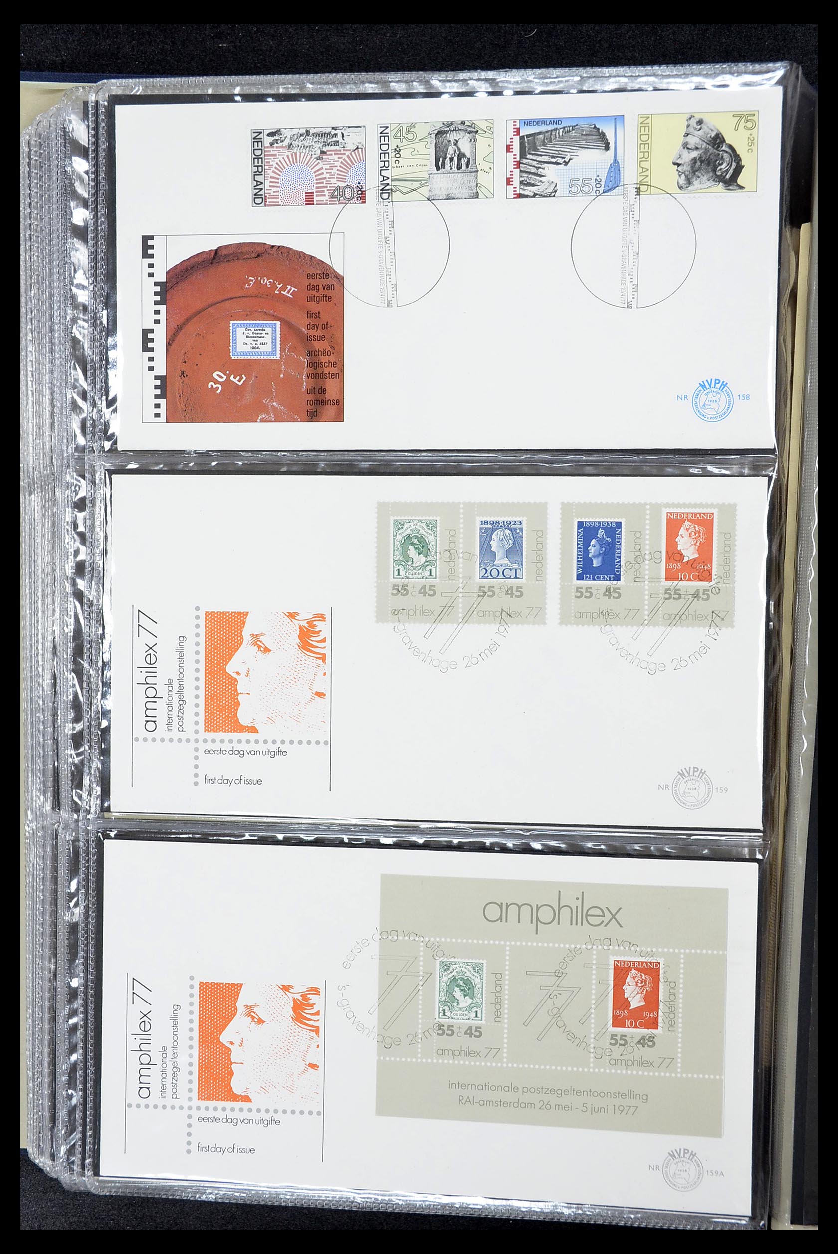 34610 087 - Stamp Collection 34610 Netherlands FDC's 1950-1977.