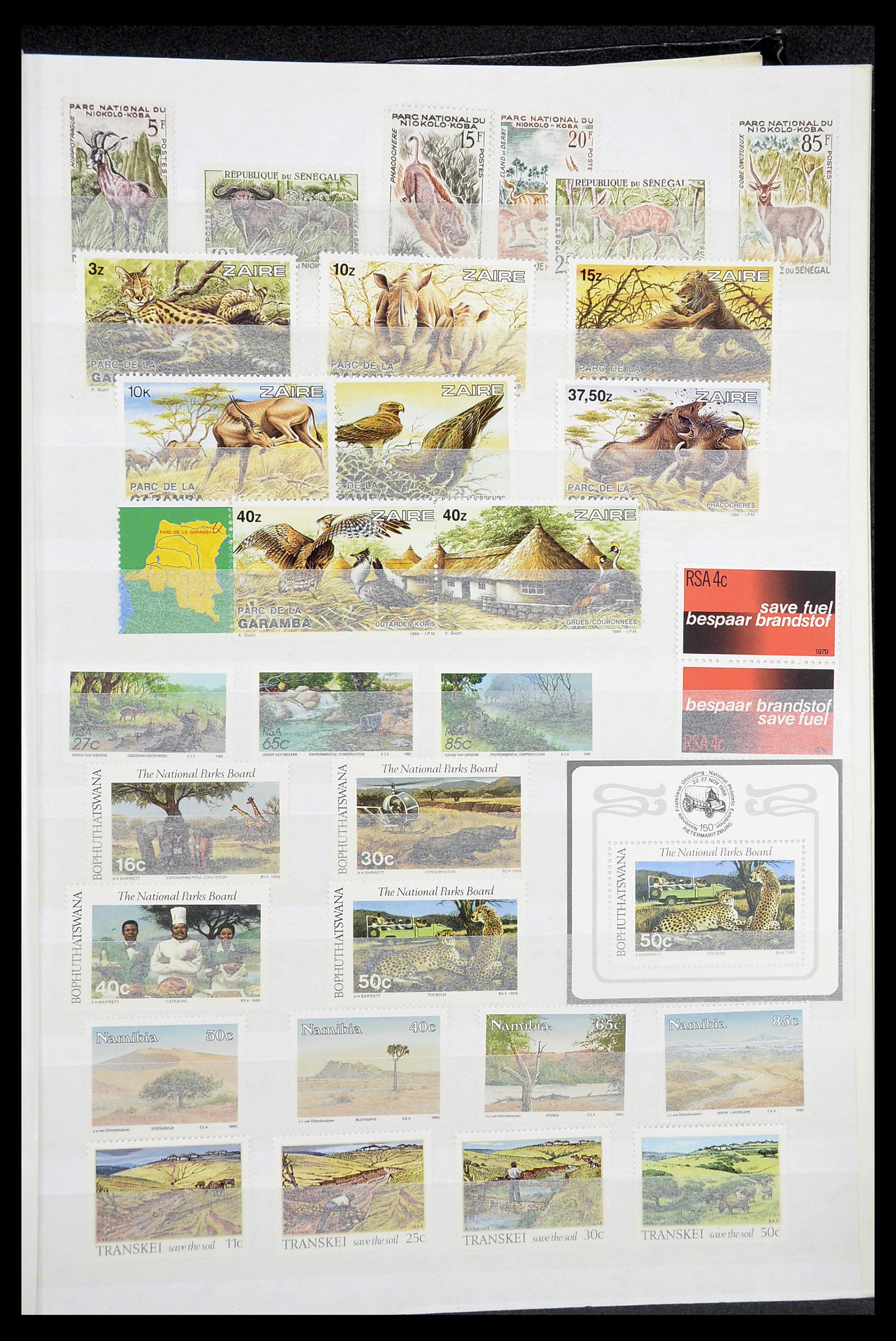 34611 007 - Postzegelverzameling 34611 Motief dieren 1960-2000.