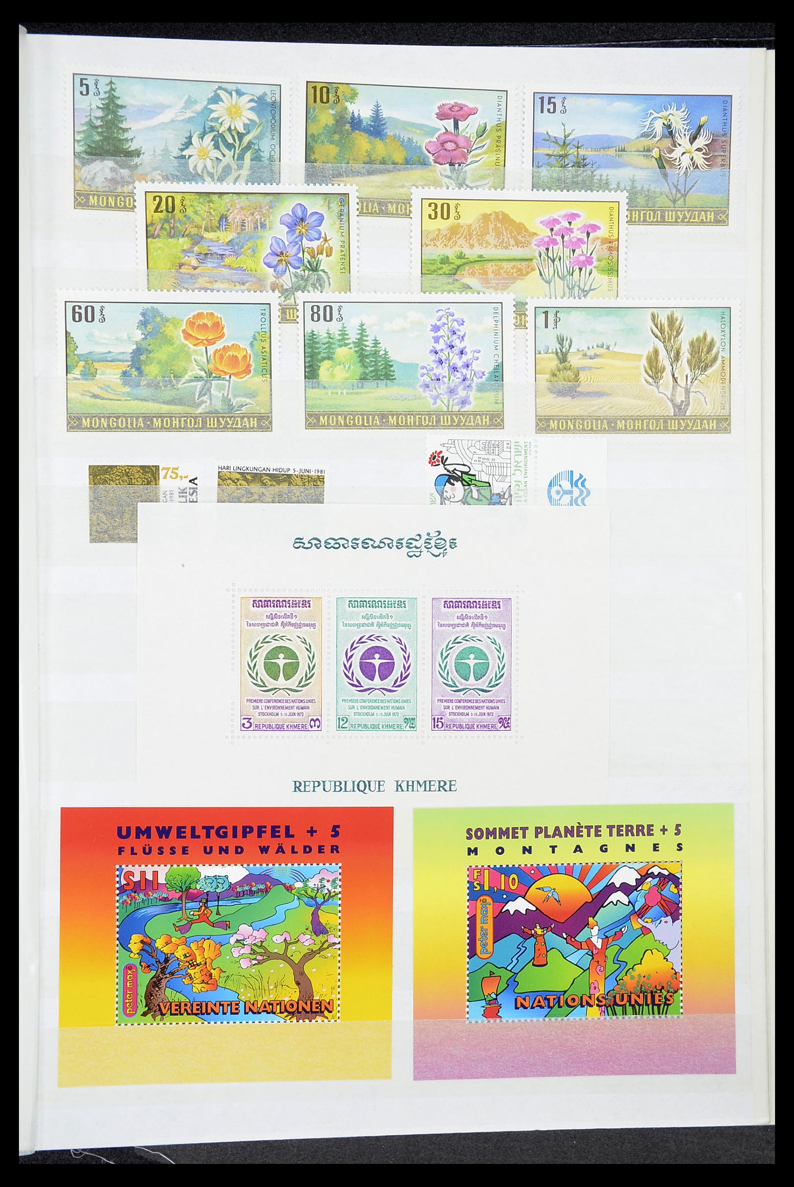 34611 019 - Postzegelverzameling 34611 Motief dieren 1960-2000.