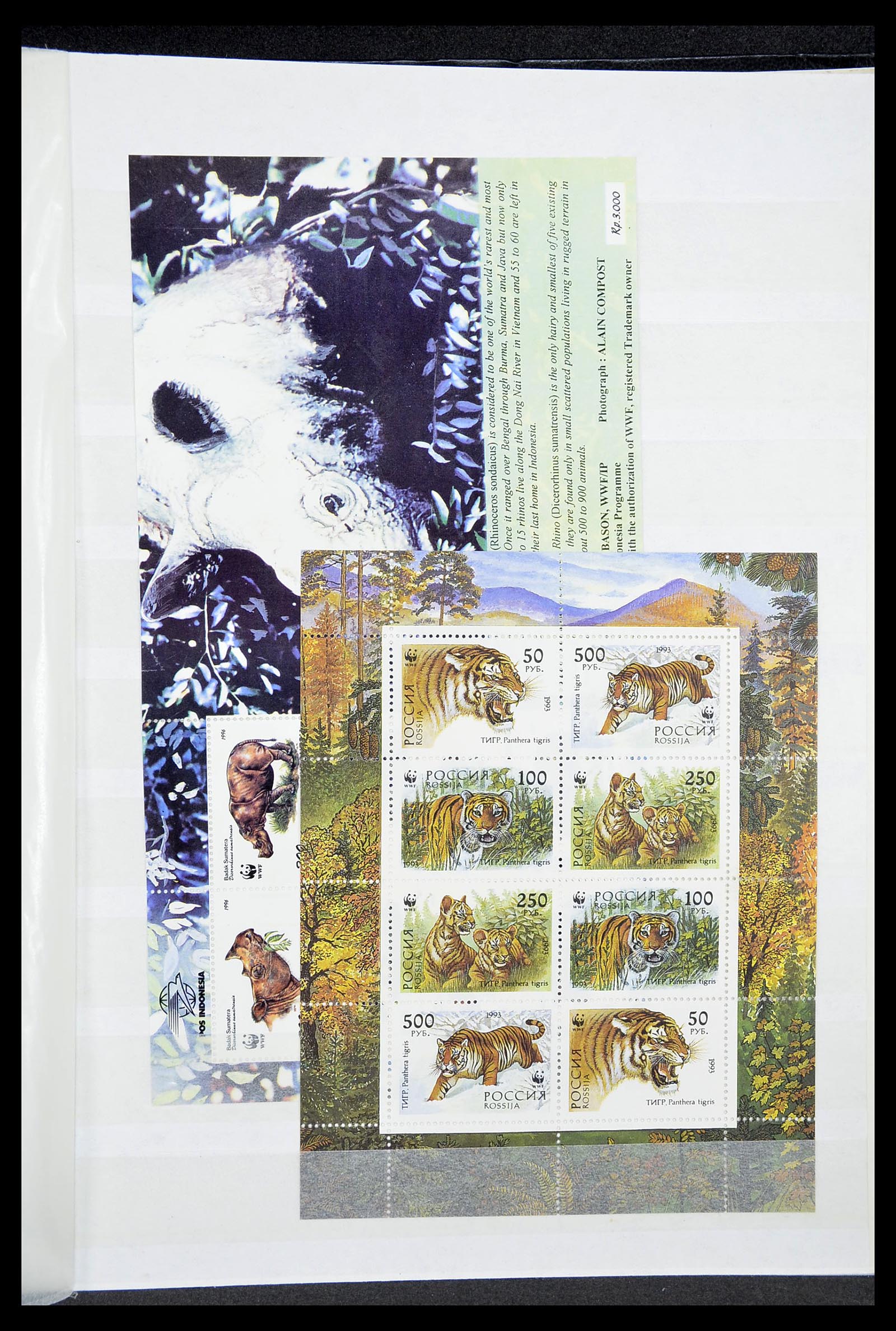34611 028 - Postzegelverzameling 34611 Motief dieren 1960-2000.