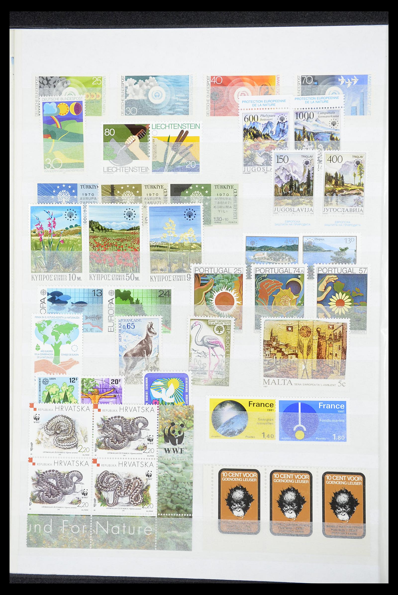 34611 029 - Postzegelverzameling 34611 Motief dieren 1960-2000.