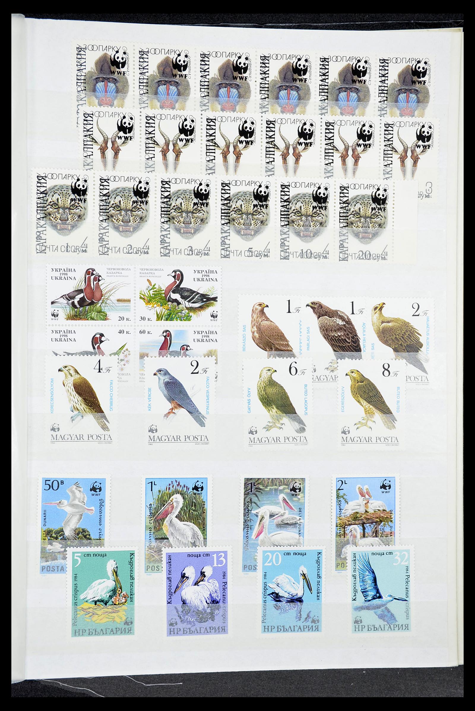 34611 031 - Postzegelverzameling 34611 Motief dieren 1960-2000.