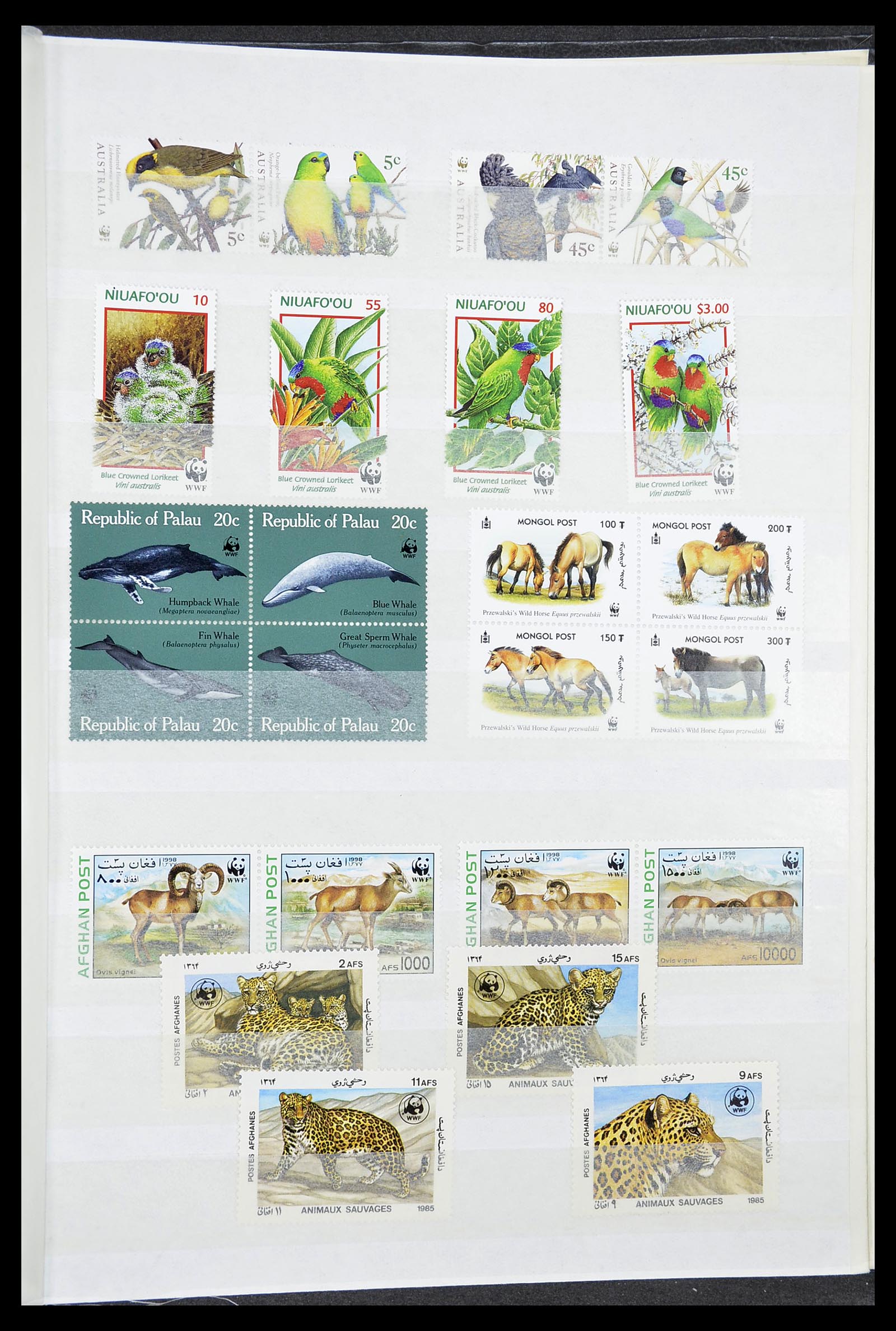 34611 036 - Postzegelverzameling 34611 Motief dieren 1960-2000.