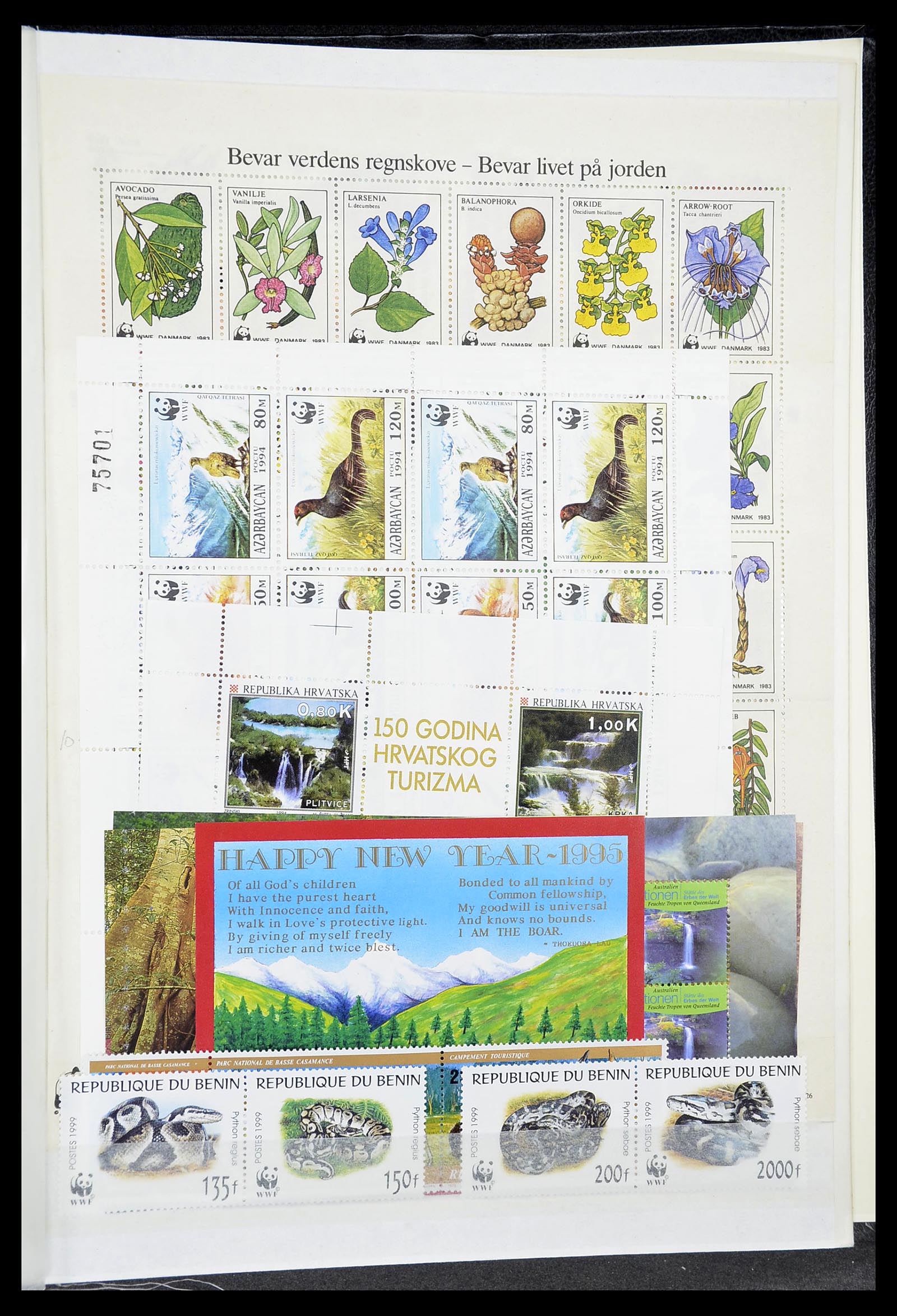 34611 037 - Postzegelverzameling 34611 Motief dieren 1960-2000.