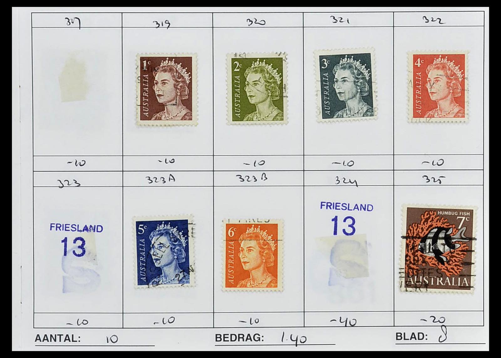 34612 0001 - Stamp Collection 34612 Wereld rondzendboekjes.