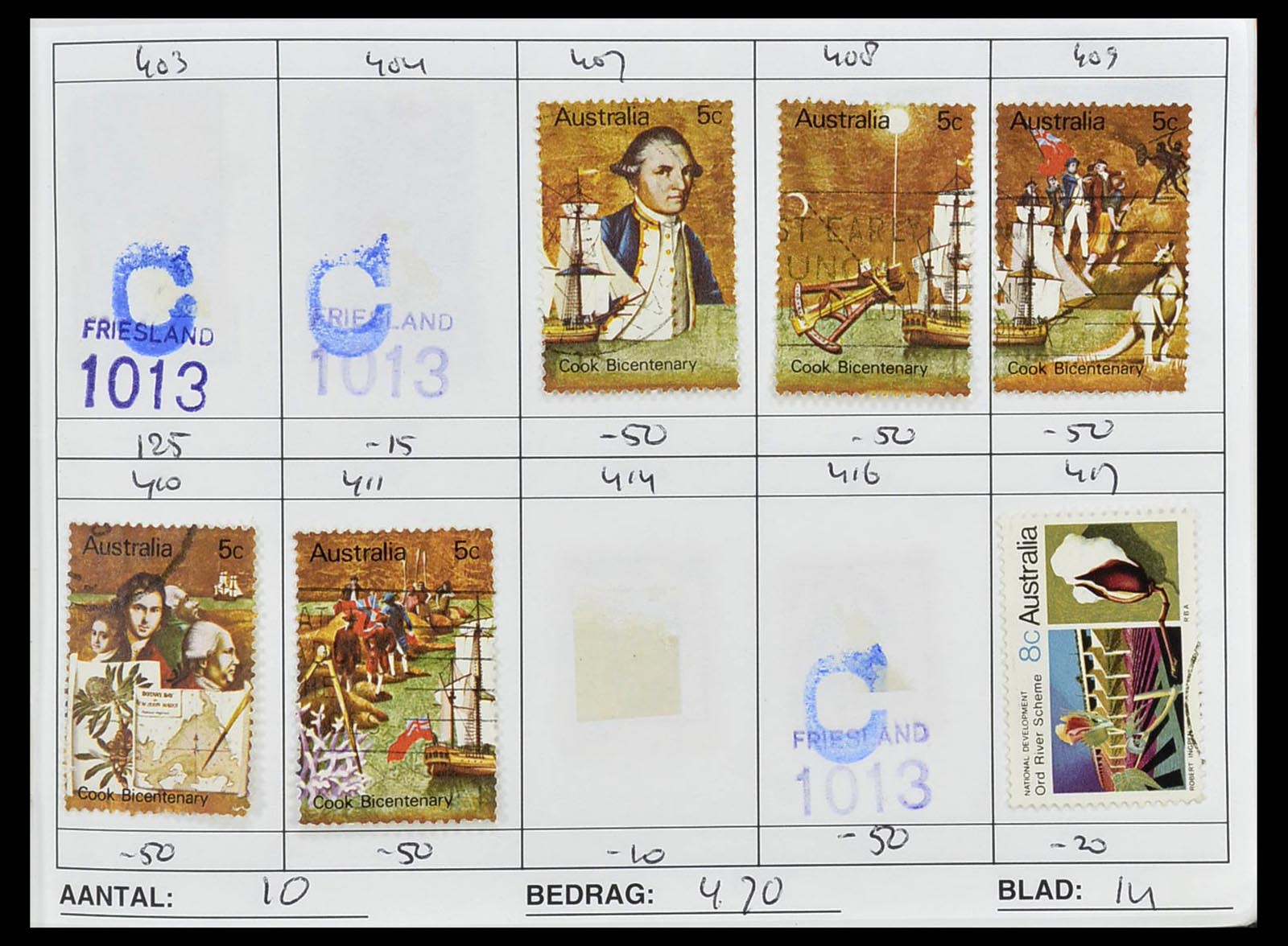 34612 0007 - Postzegelverzameling 34612 Wereld rondzendboekjes.