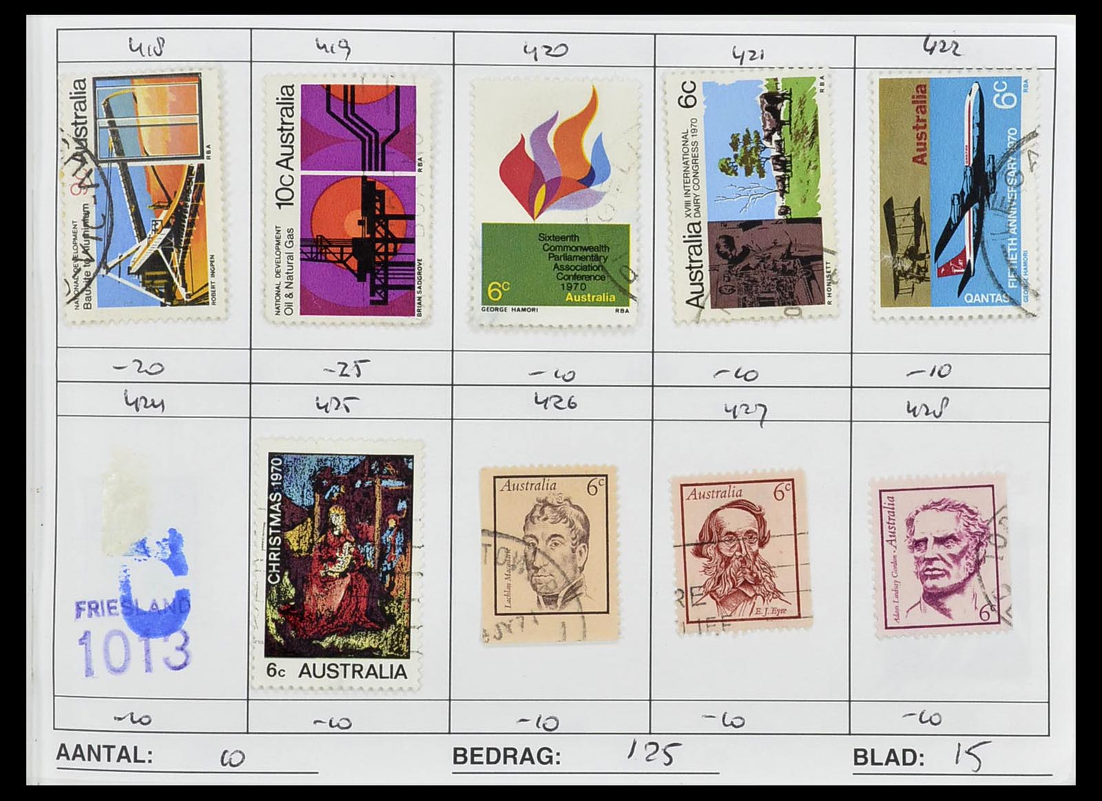 34612 0008 - Stamp Collection 34612 Wereld rondzendboekjes.