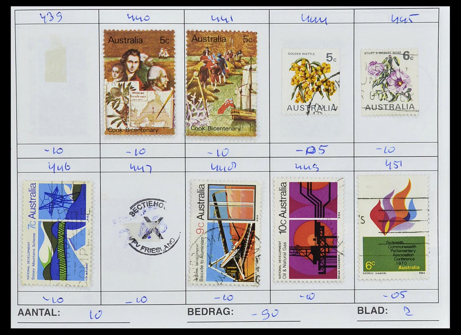 34612 0011 - Stamp Collection 34612 Wereld rondzendboekjes.