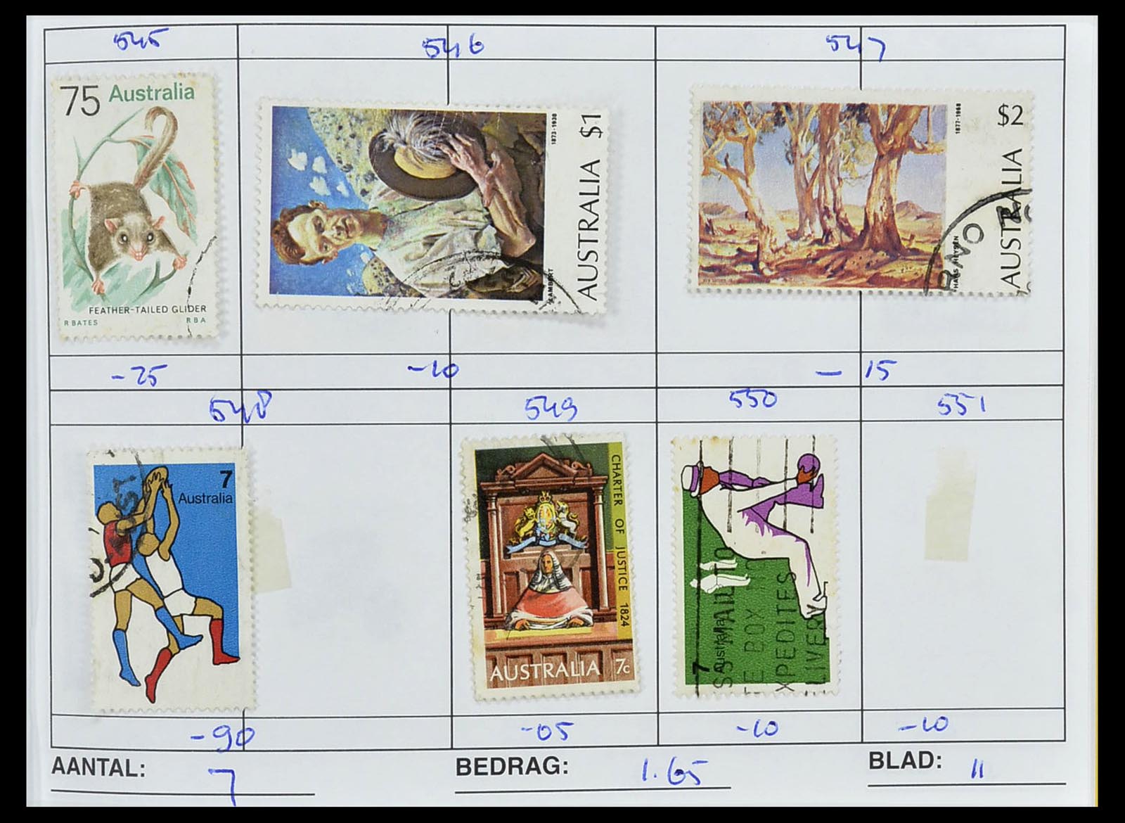 34612 0020 - Stamp Collection 34612 Wereld rondzendboekjes.