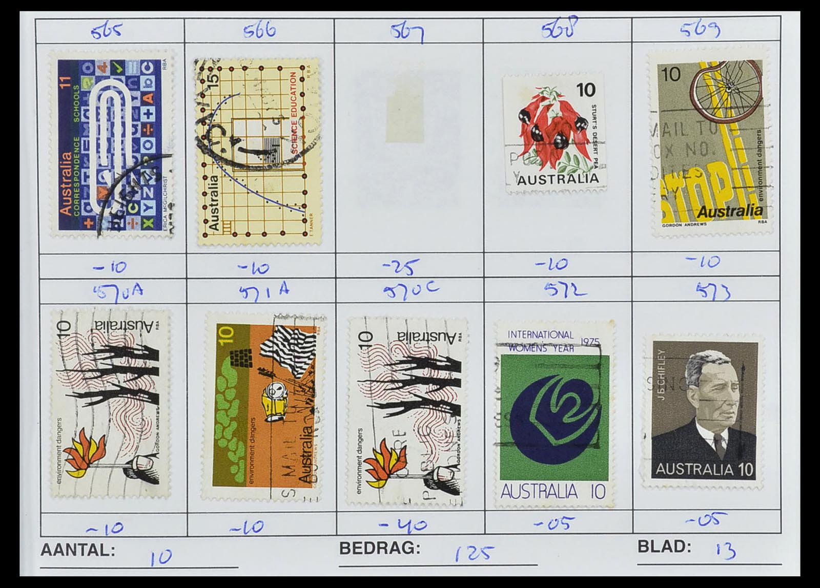 34612 0022 - Postzegelverzameling 34612 Wereld rondzendboekjes.