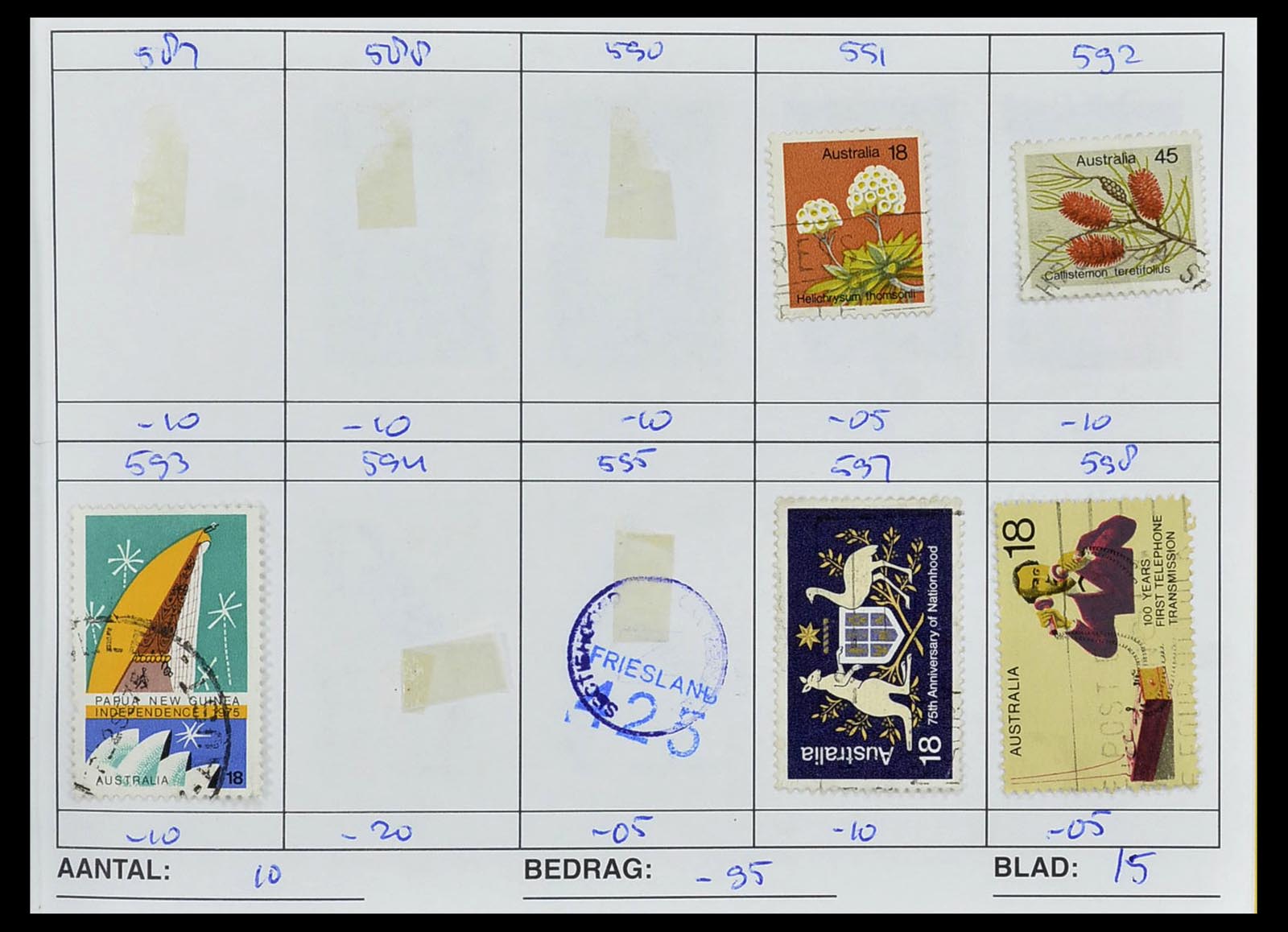 34612 0024 - Stamp Collection 34612 Wereld rondzendboekjes.