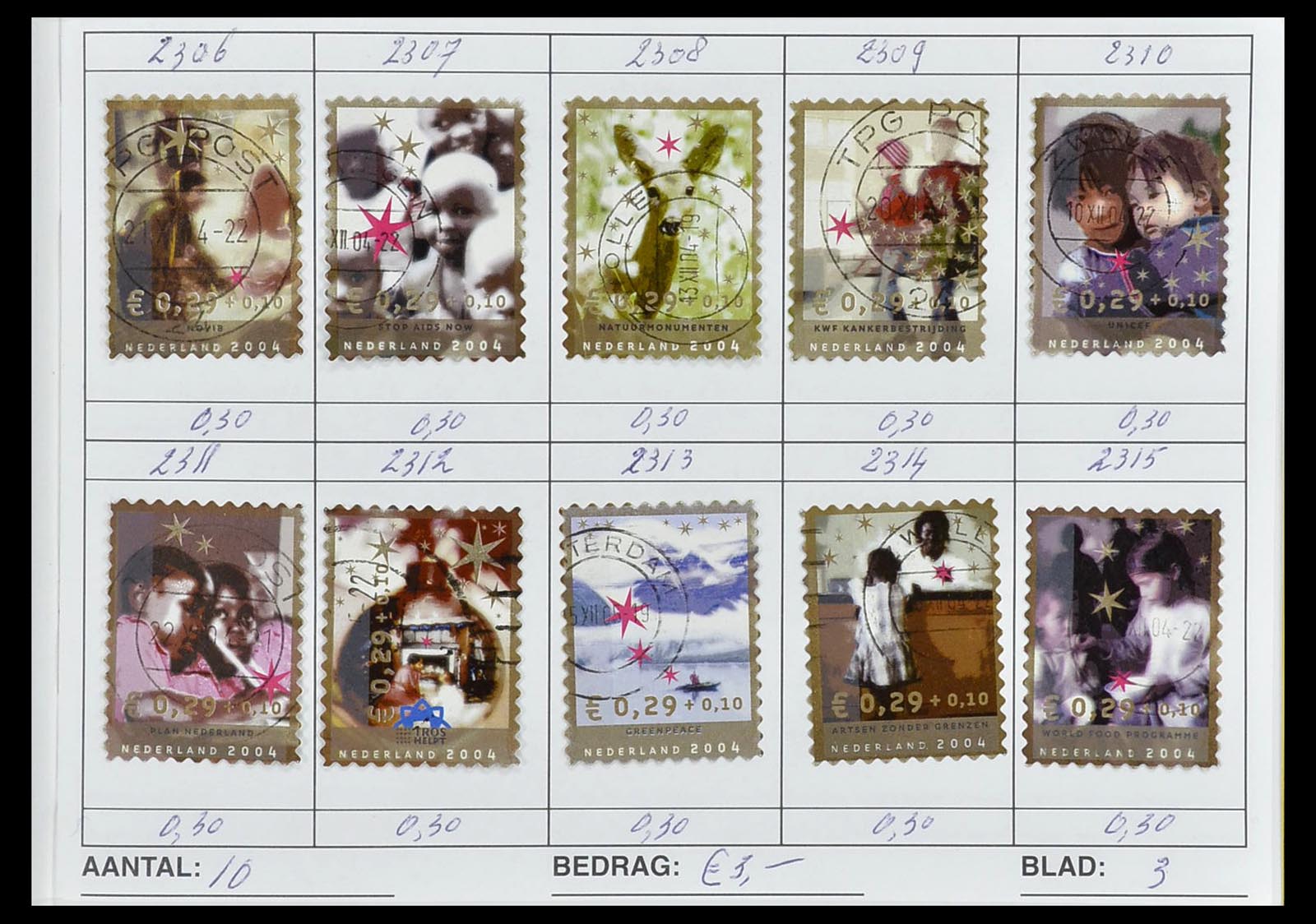34612 0027 - Stamp Collection 34612 Wereld rondzendboekjes.
