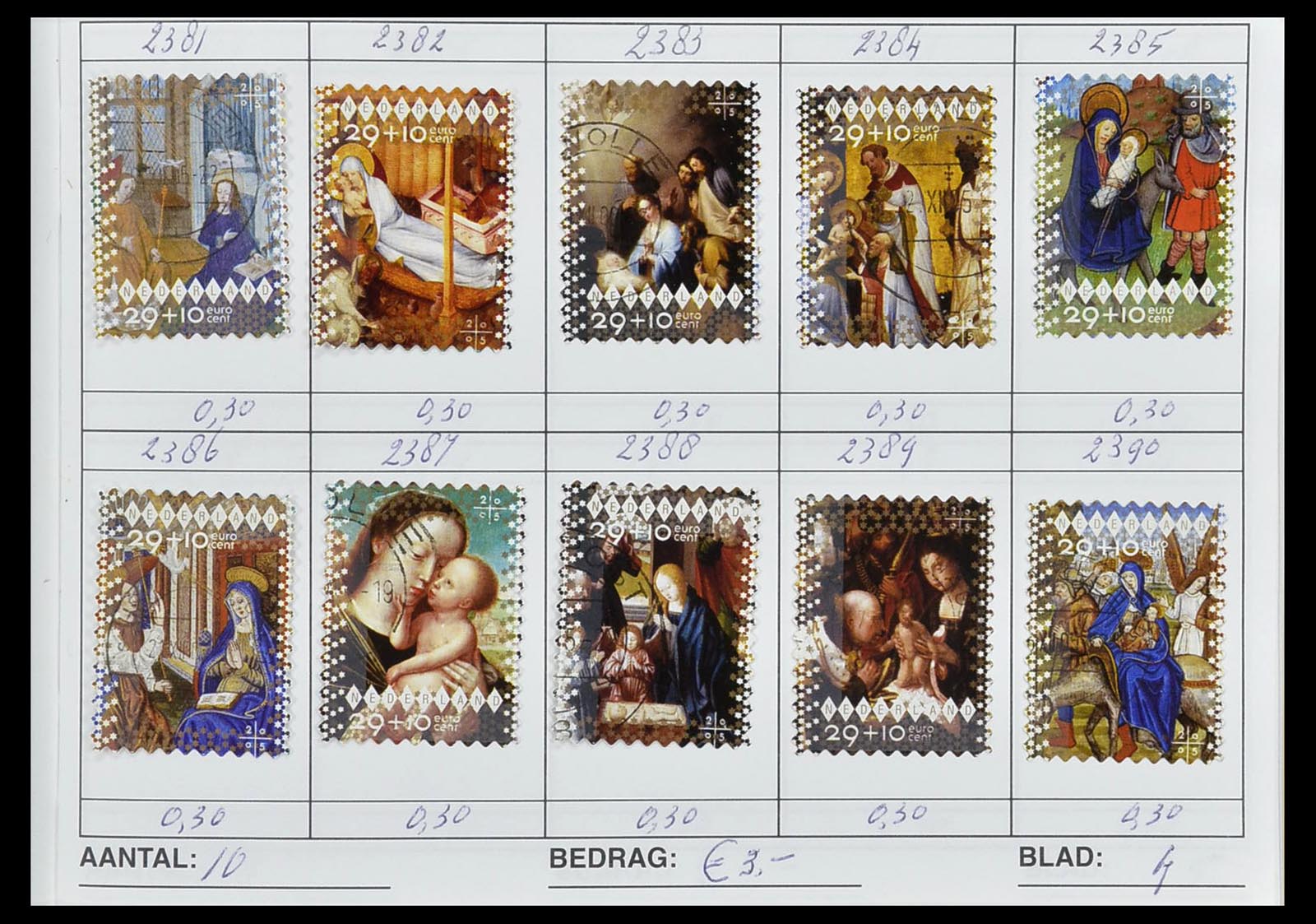 34612 0028 - Stamp Collection 34612 Wereld rondzendboekjes.