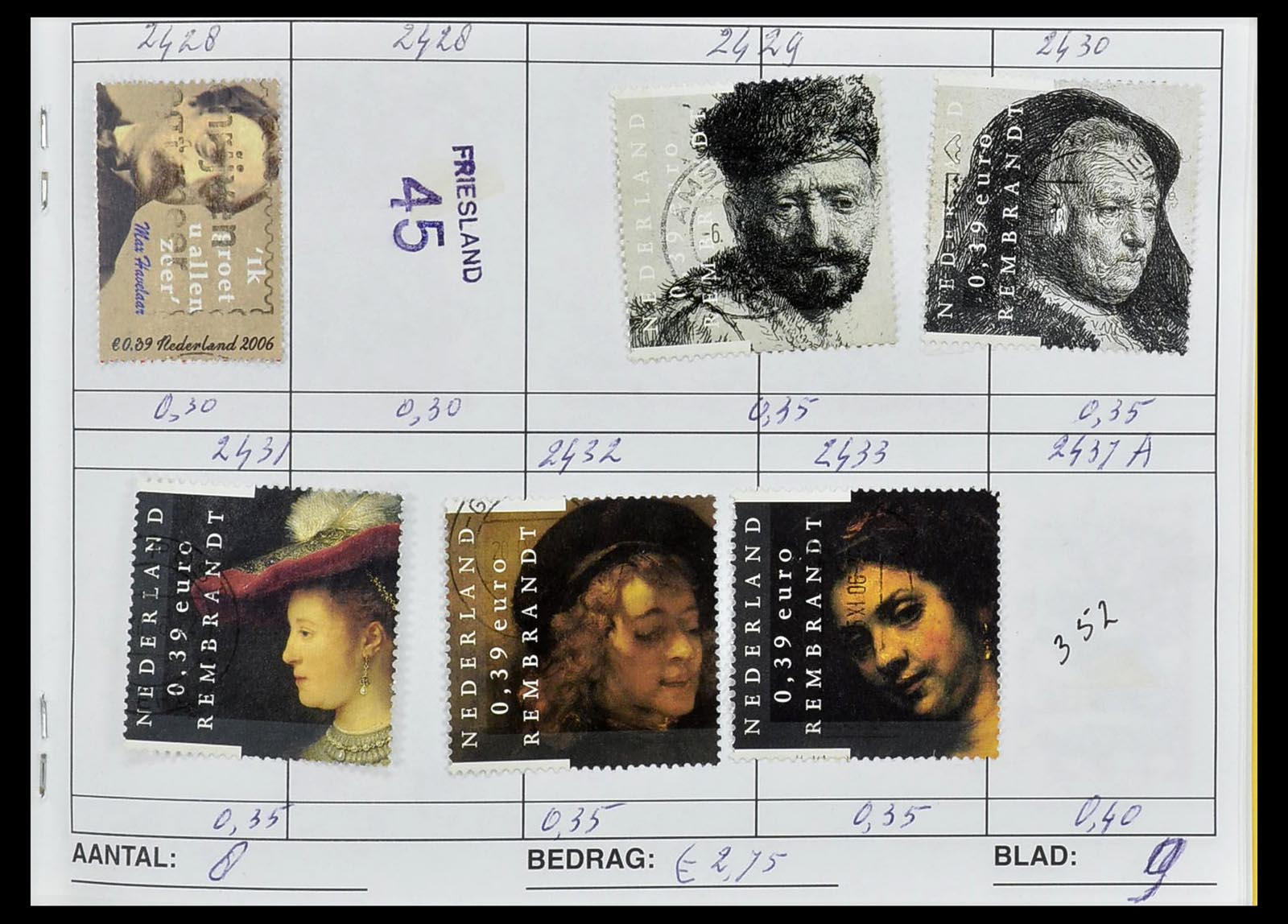 34612 0030 - Postzegelverzameling 34612 Wereld rondzendboekjes.