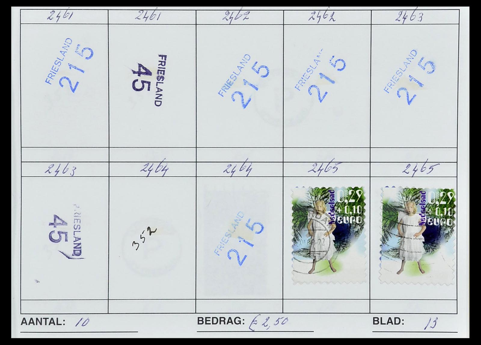 34612 0034 - Postzegelverzameling 34612 Wereld rondzendboekjes.