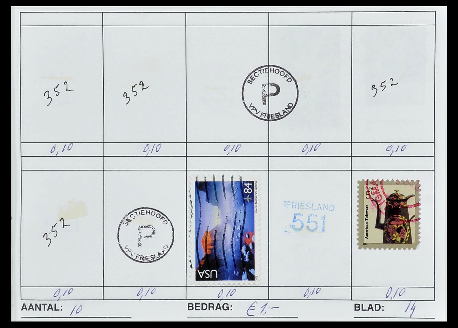 34612 0035 - Postzegelverzameling 34612 Wereld rondzendboekjes.