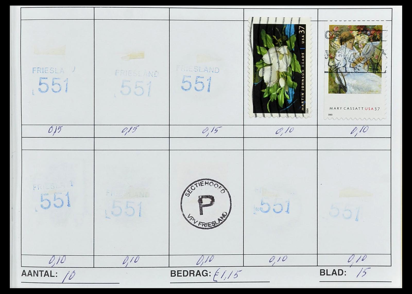 34612 0036 - Stamp Collection 34612 Wereld rondzendboekjes.
