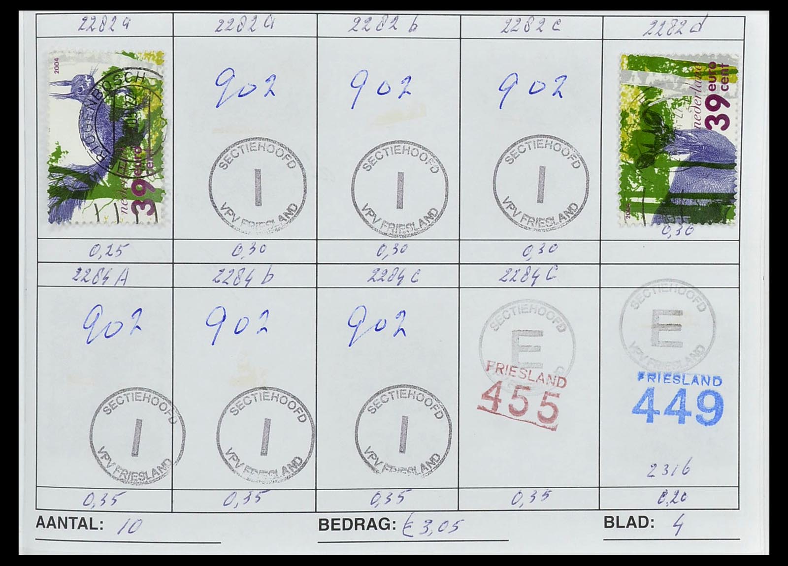 34612 0038 - Stamp Collection 34612 Wereld rondzendboekjes.