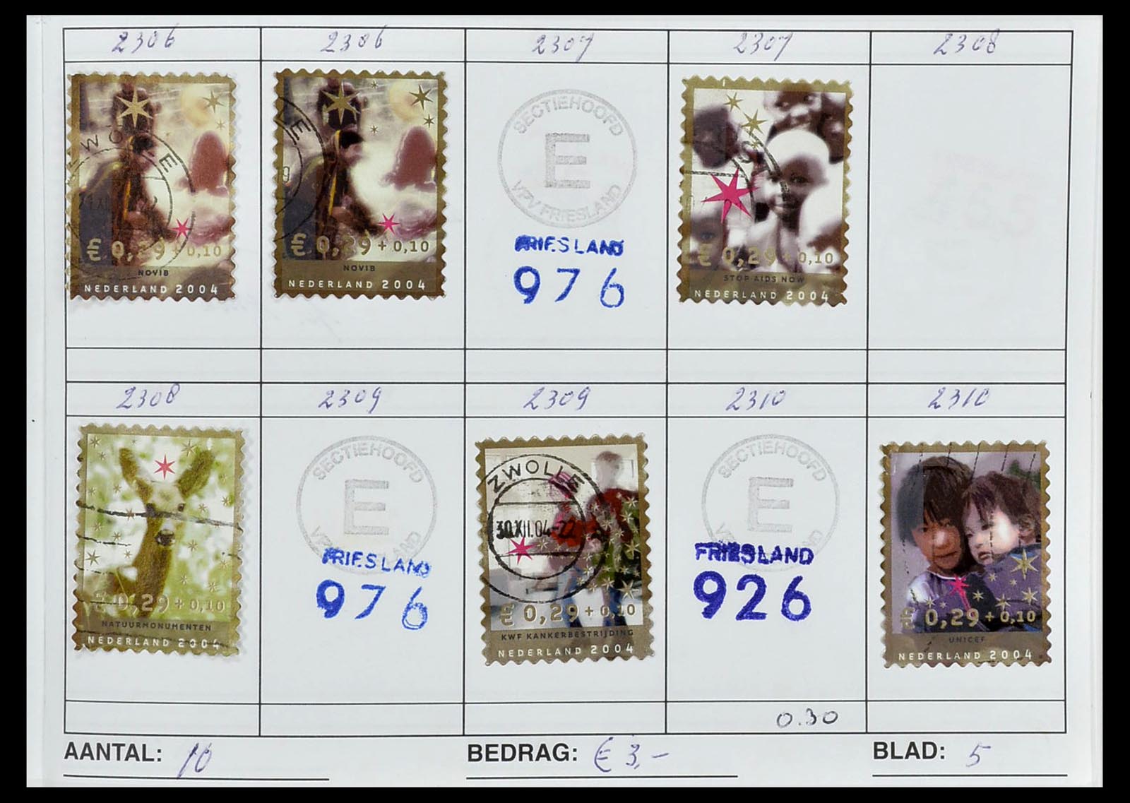 34612 0039 - Stamp Collection 34612 Wereld rondzendboekjes.