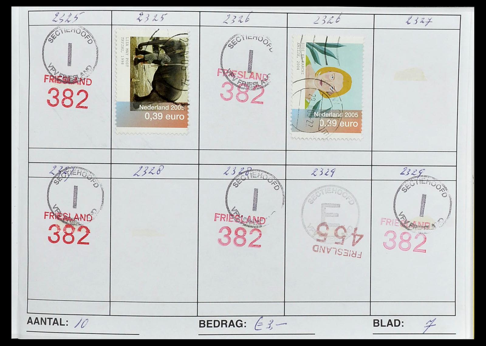 34612 0040 - Stamp Collection 34612 Wereld rondzendboekjes.