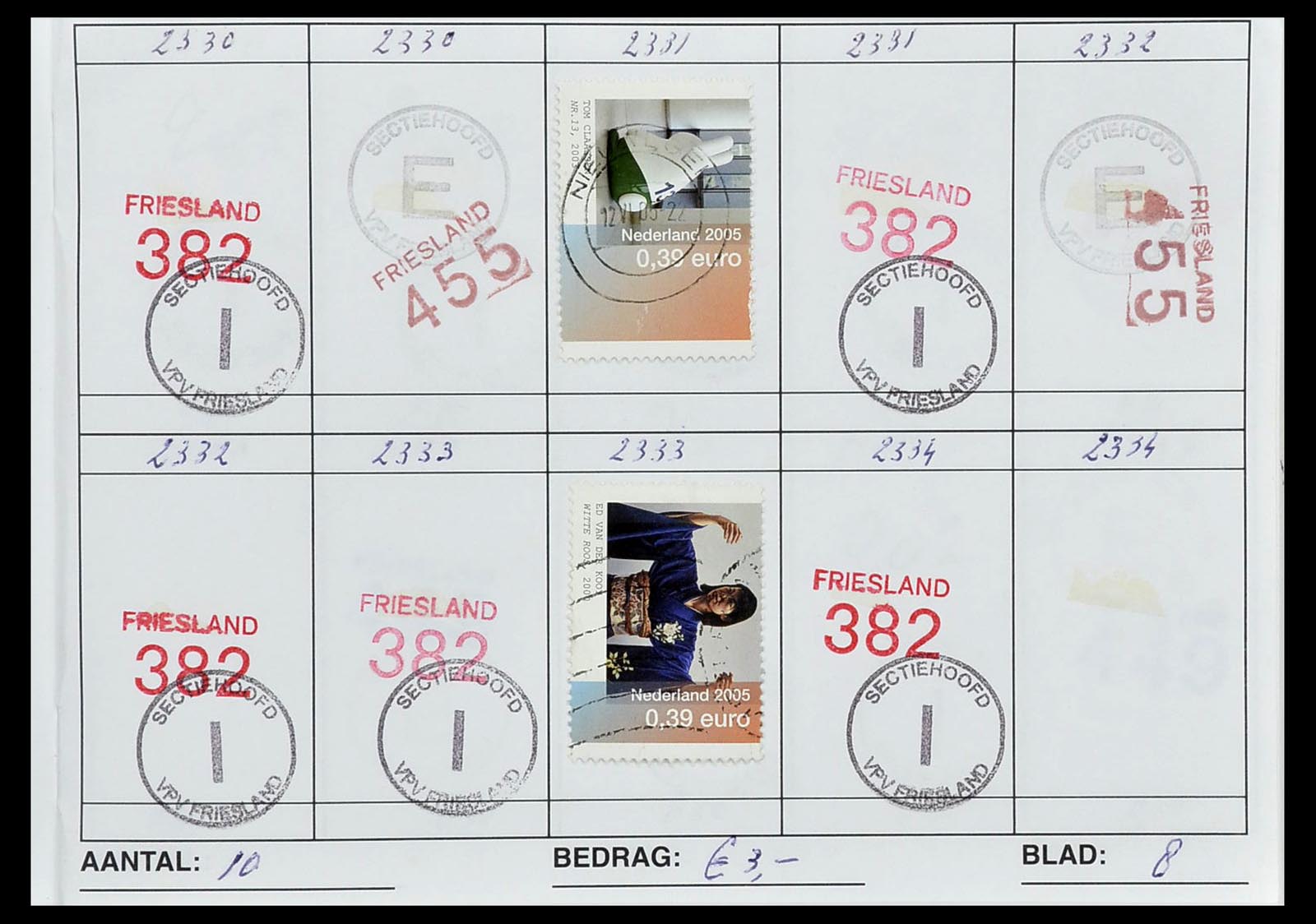 34612 0041 - Stamp Collection 34612 Wereld rondzendboekjes.